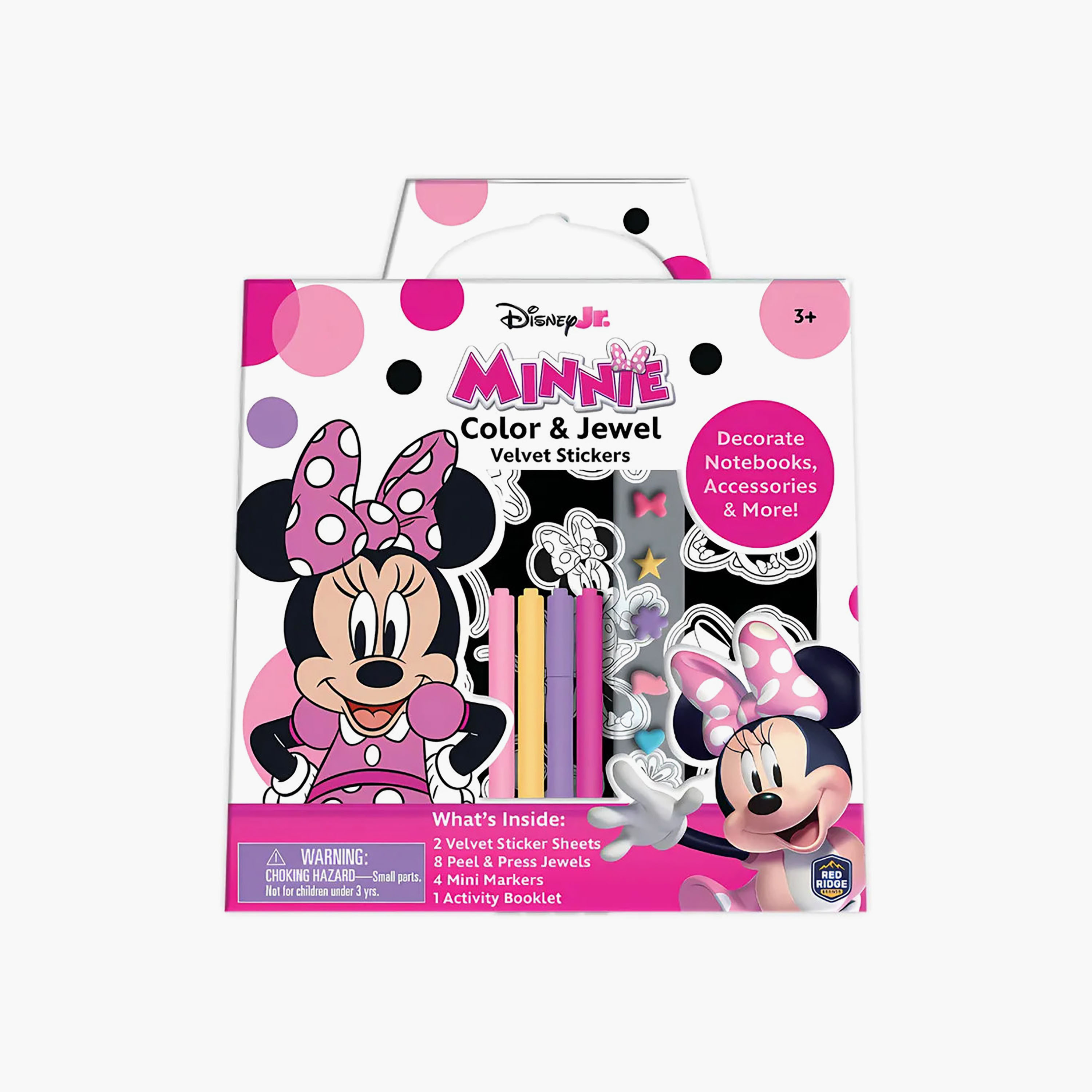 Gloo Minnie Colour and Jewel Velvet Stickers with Activity Booklet-school-artsandcrafts-image-5