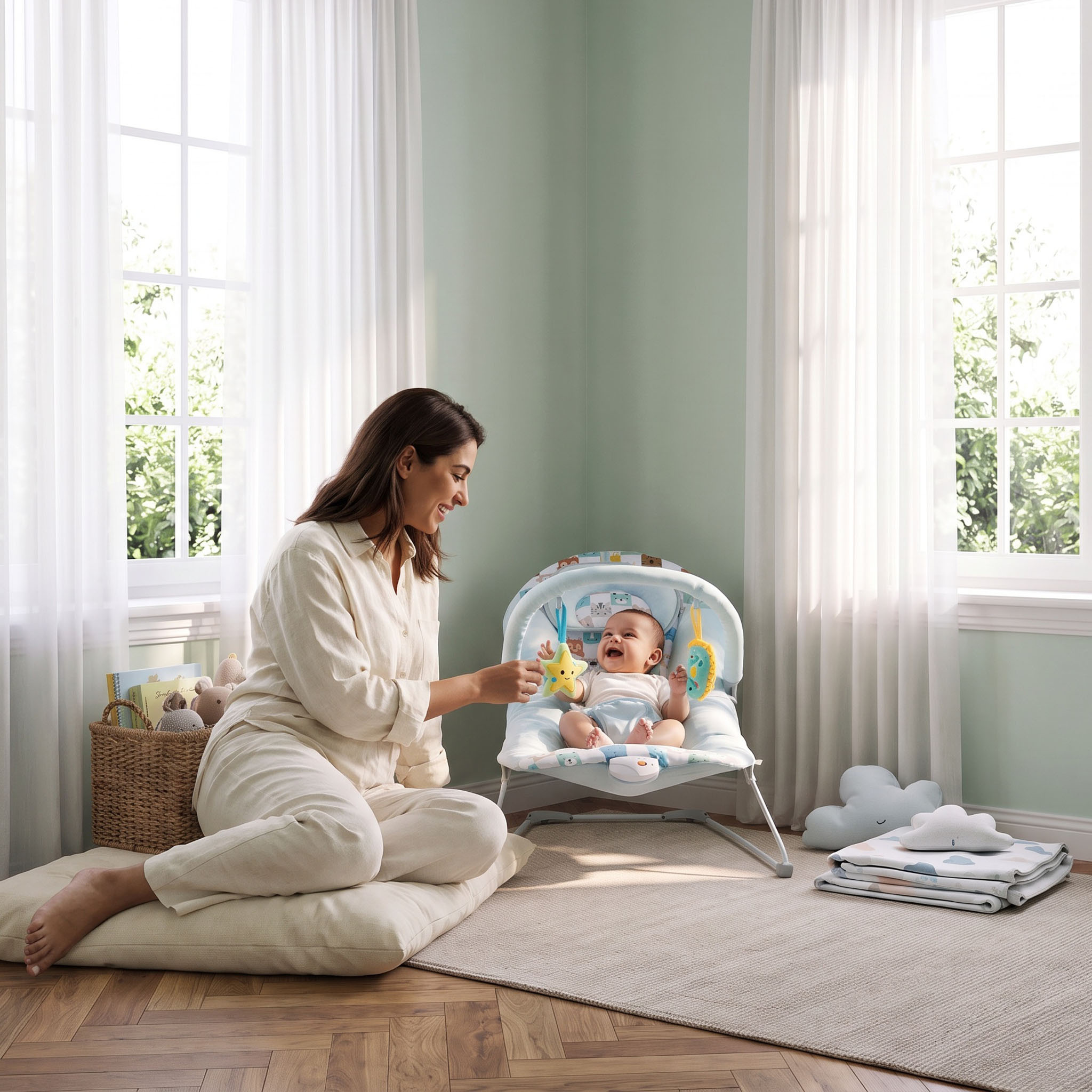 Juniors Plum Baby Bouncer-baby-infantactivity-bouncers-image-4