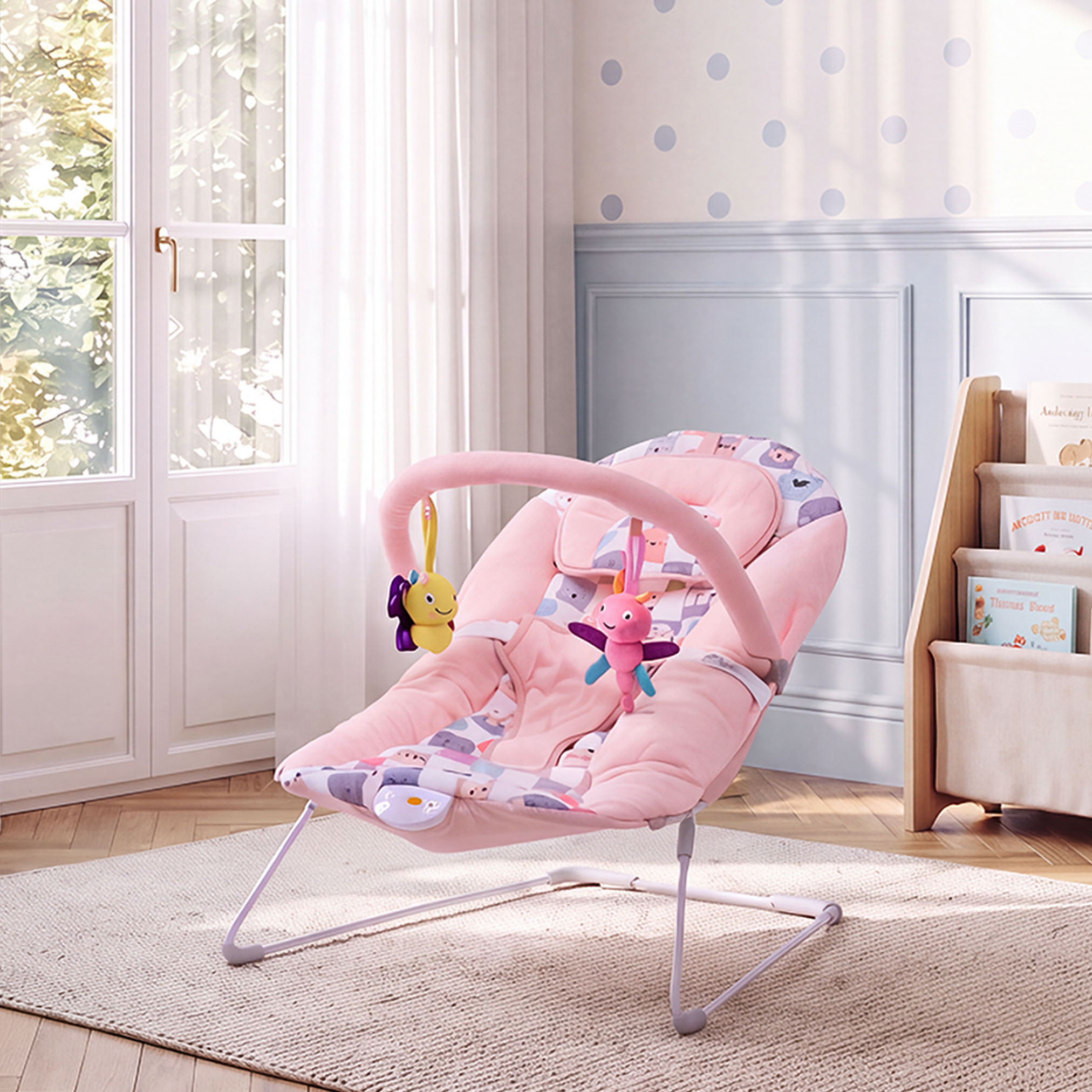 كرسي هزّاز للأطفال بلام من جونيورز-baby-infantactivity-bouncers-image-1