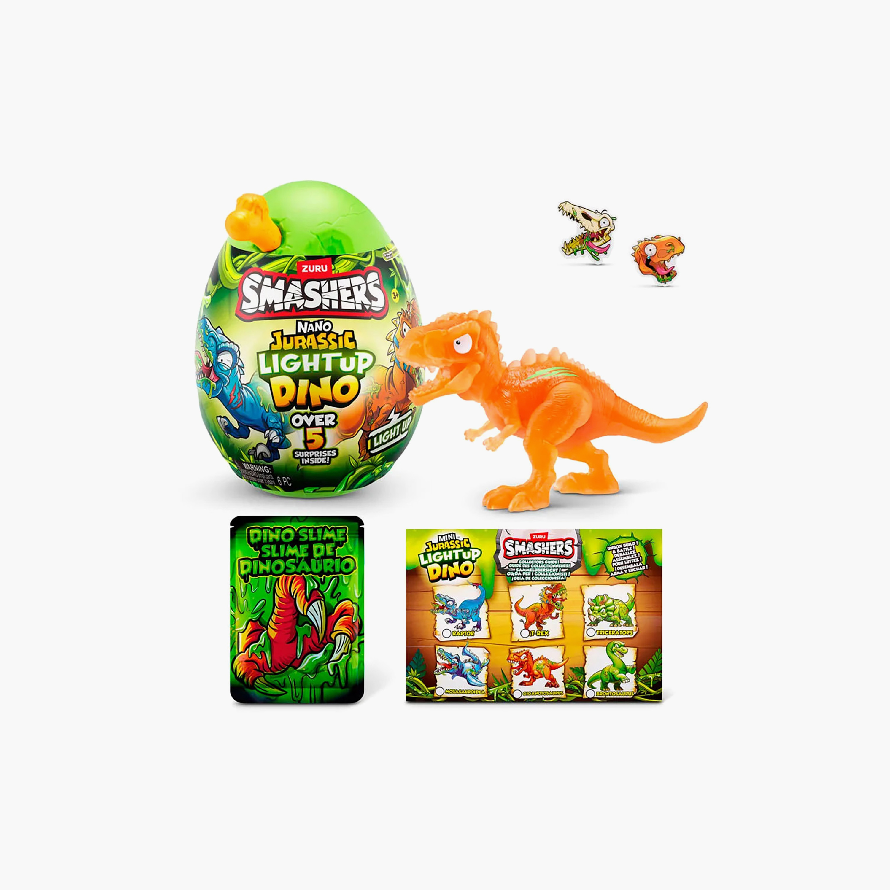 Smasher Nano Jurassic Light Up Dino Surprise Ball-toys-noveltyandcollectibles-collectibles-image-1