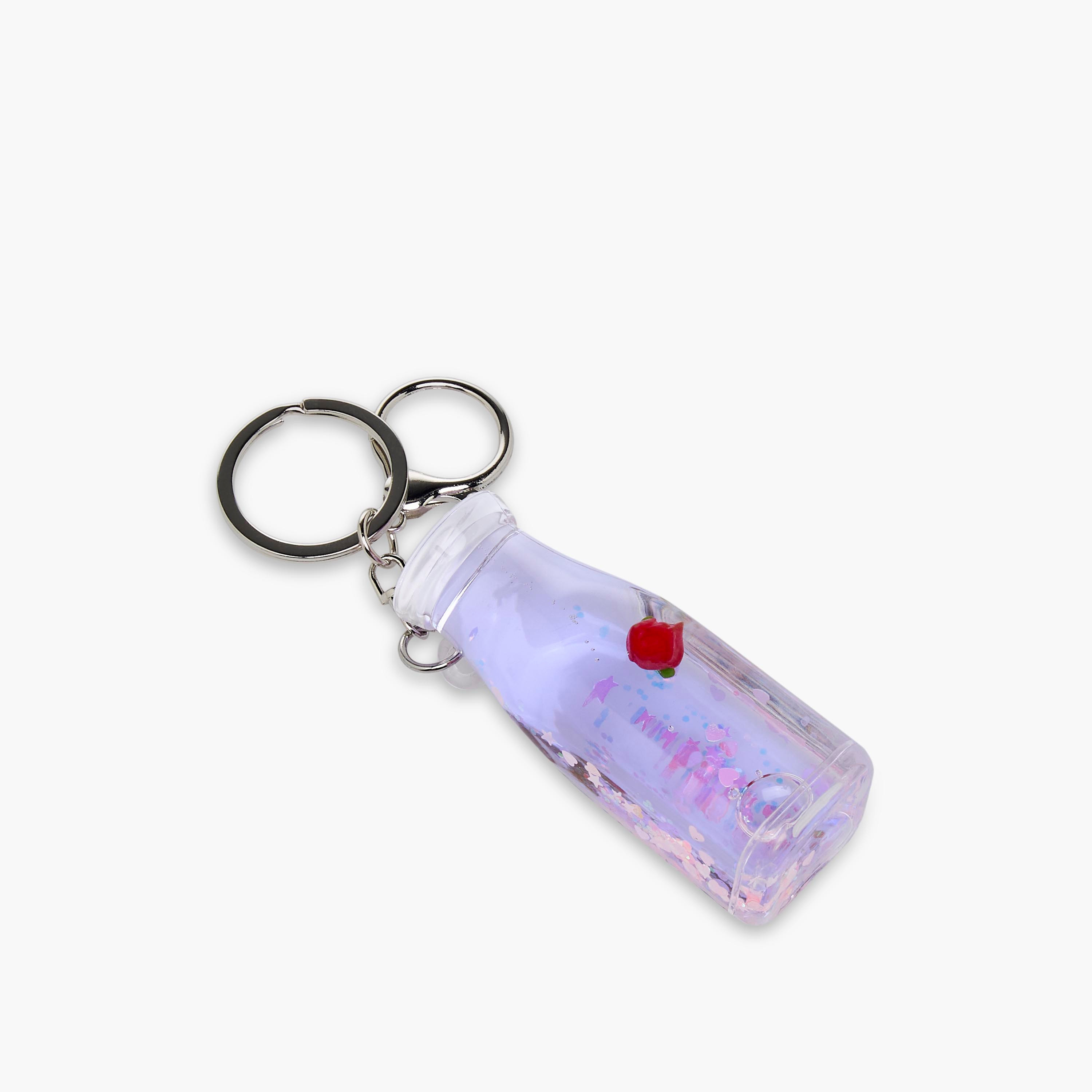 ميدالية مفاتيح بتصميم قارورة بسائل-girls-accessories-keyringsandbagcharms-image-2