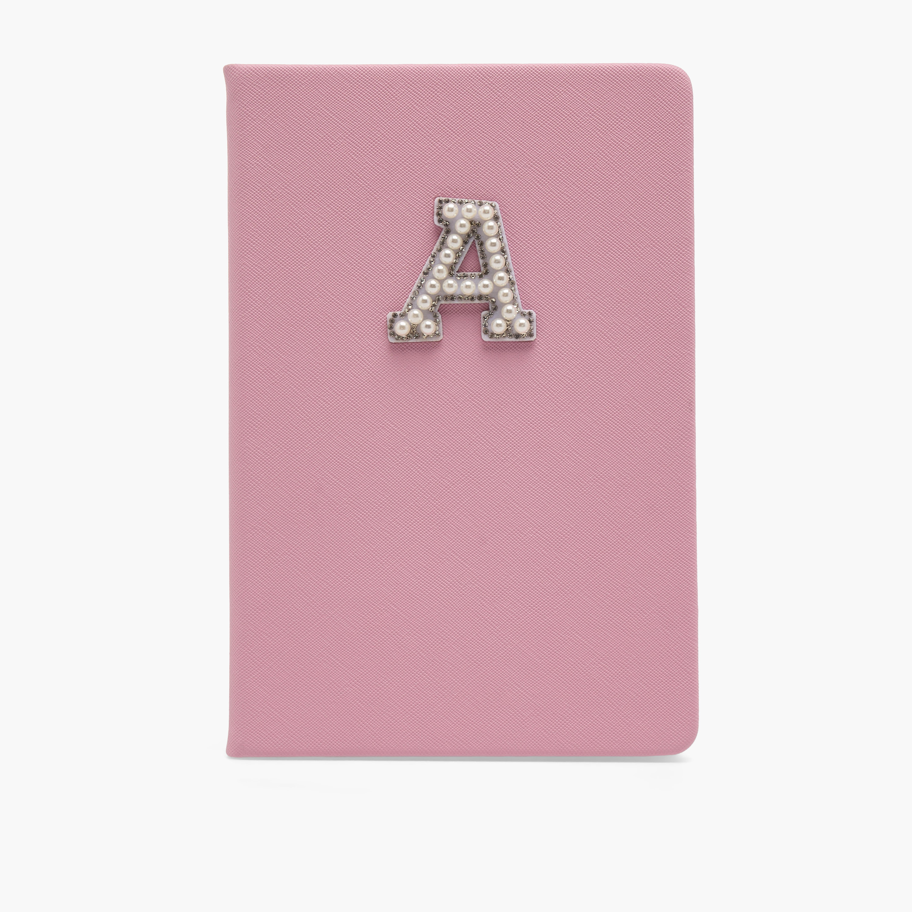 Syloon Initial 'A' Embellished Hardcover Notebook-school-stationery-notebooks-image-1