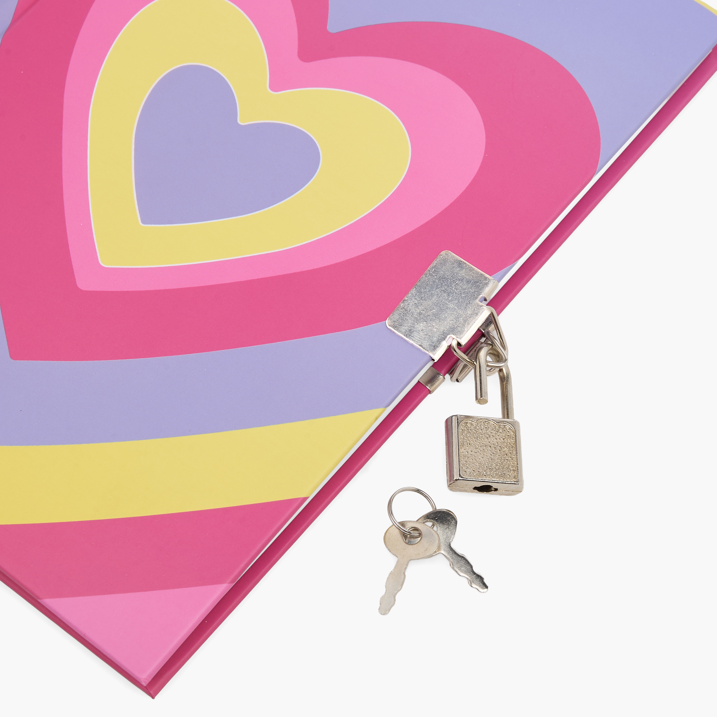 Syloon Heart Print Stationery Set with Notebook, Pens, Stickers - Set of 6-school-stationery-sets-image-5