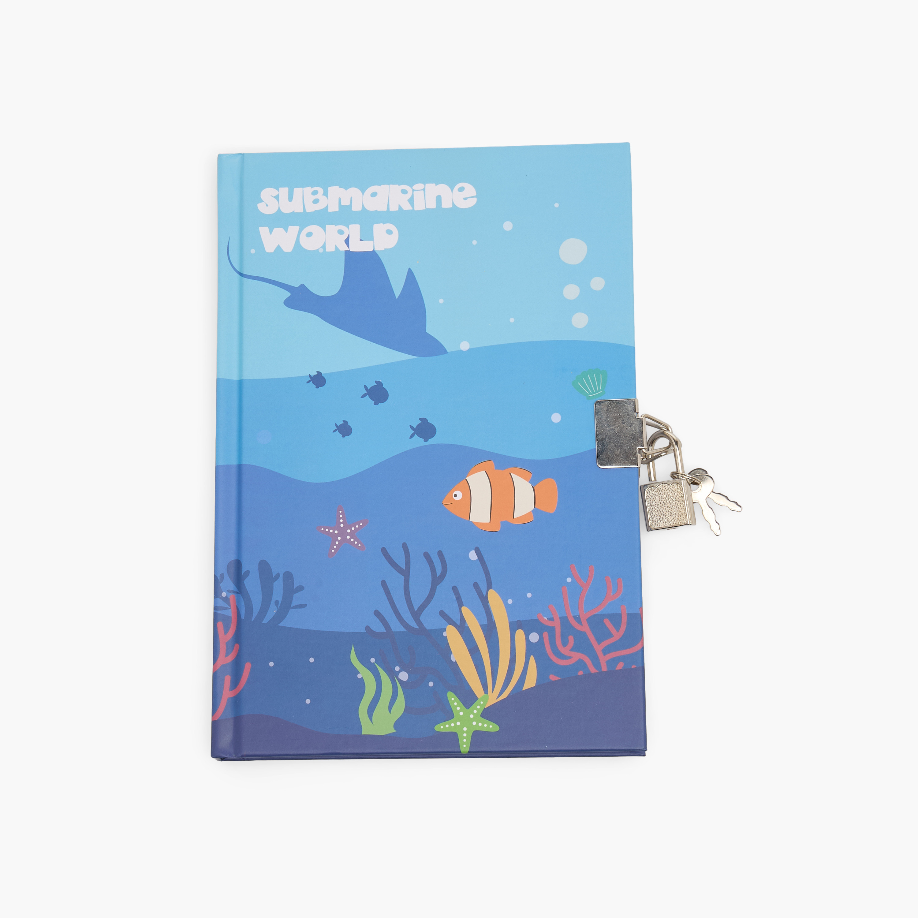 طقم أدوات قرطاسية بطبعات المحيط مع دفتر وقلم وملصقات من سيلون - طقم 6 قطع-school-stationery-sets-image-2