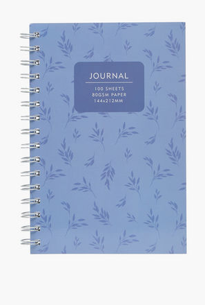 دفتر ملاحظات بطبعات أوراق الشجر وسلك لولبي من سايلون-school-stationery-image-1