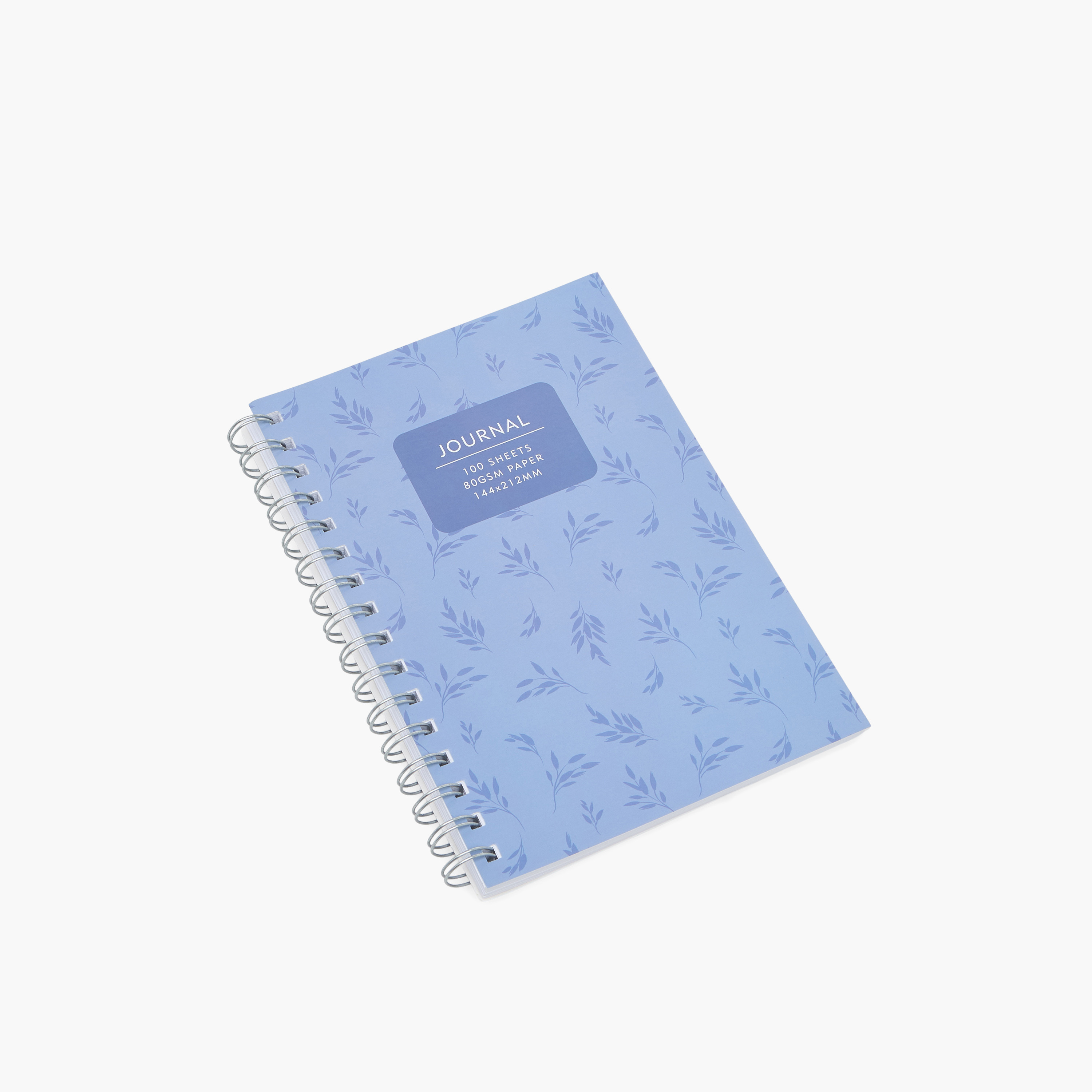 Syloon Leaf Print Notebook with Spiral Binding-school-stationery-notebooks-image-2