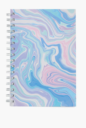 دفتر ملاحظات مسطر بطبعات رخامية وتجليد حلزوني من سيلون-school-stationery-image-1