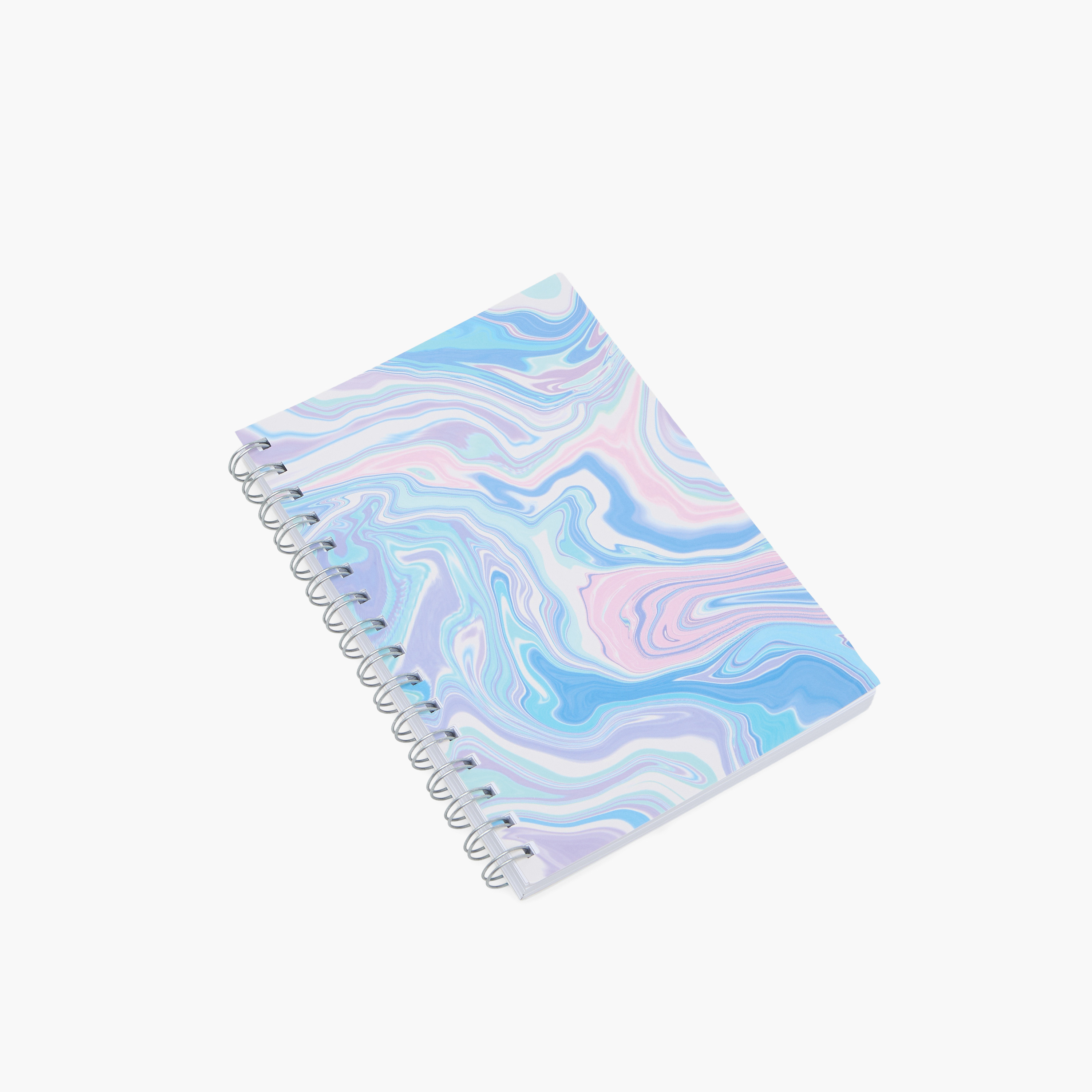 Syloon Marbled Print Notebook with Spiral Binding-school-stationery-notebooks-image-2