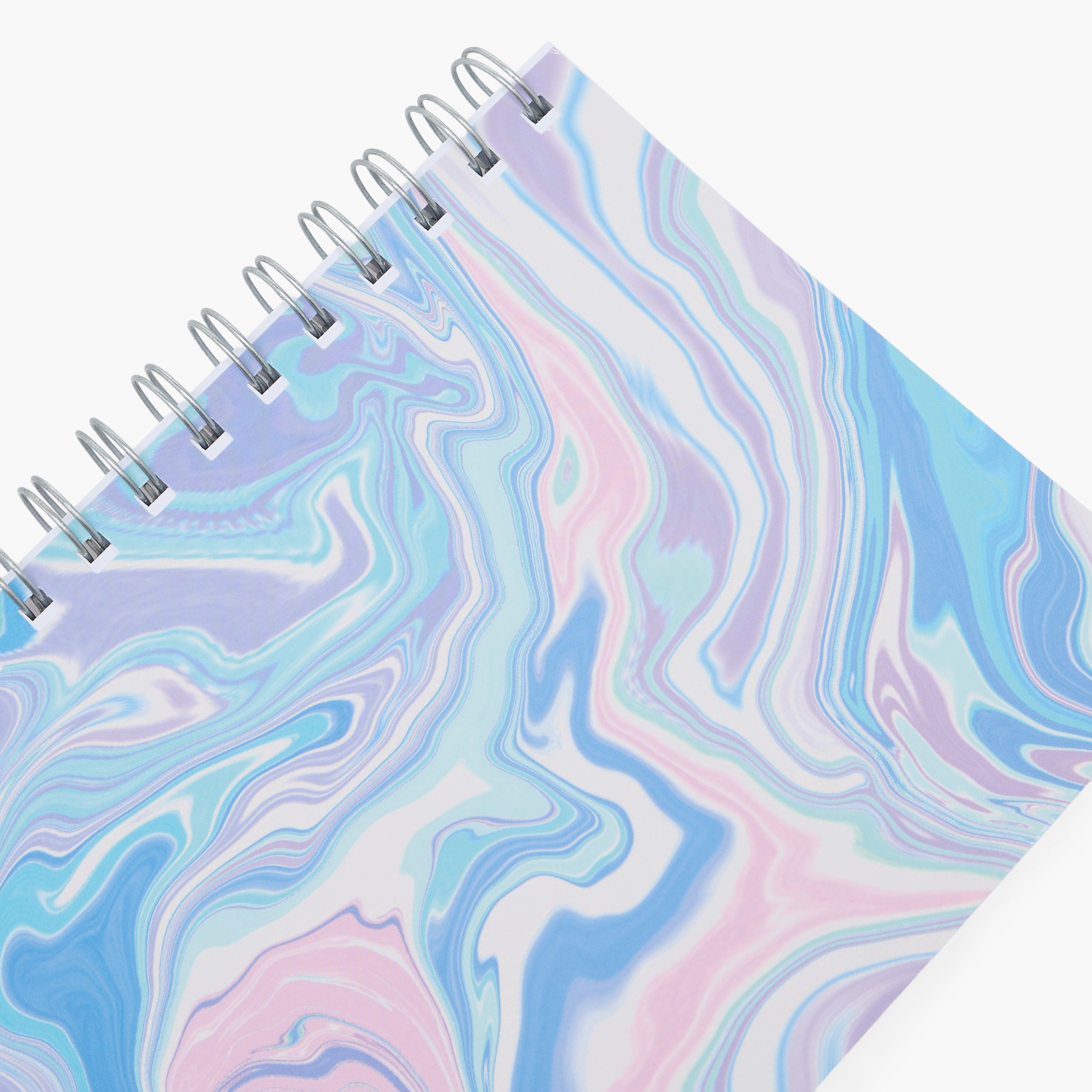 Syloon Marbled Print Notebook with Spiral Binding-school-stationery-notebooks-image-3