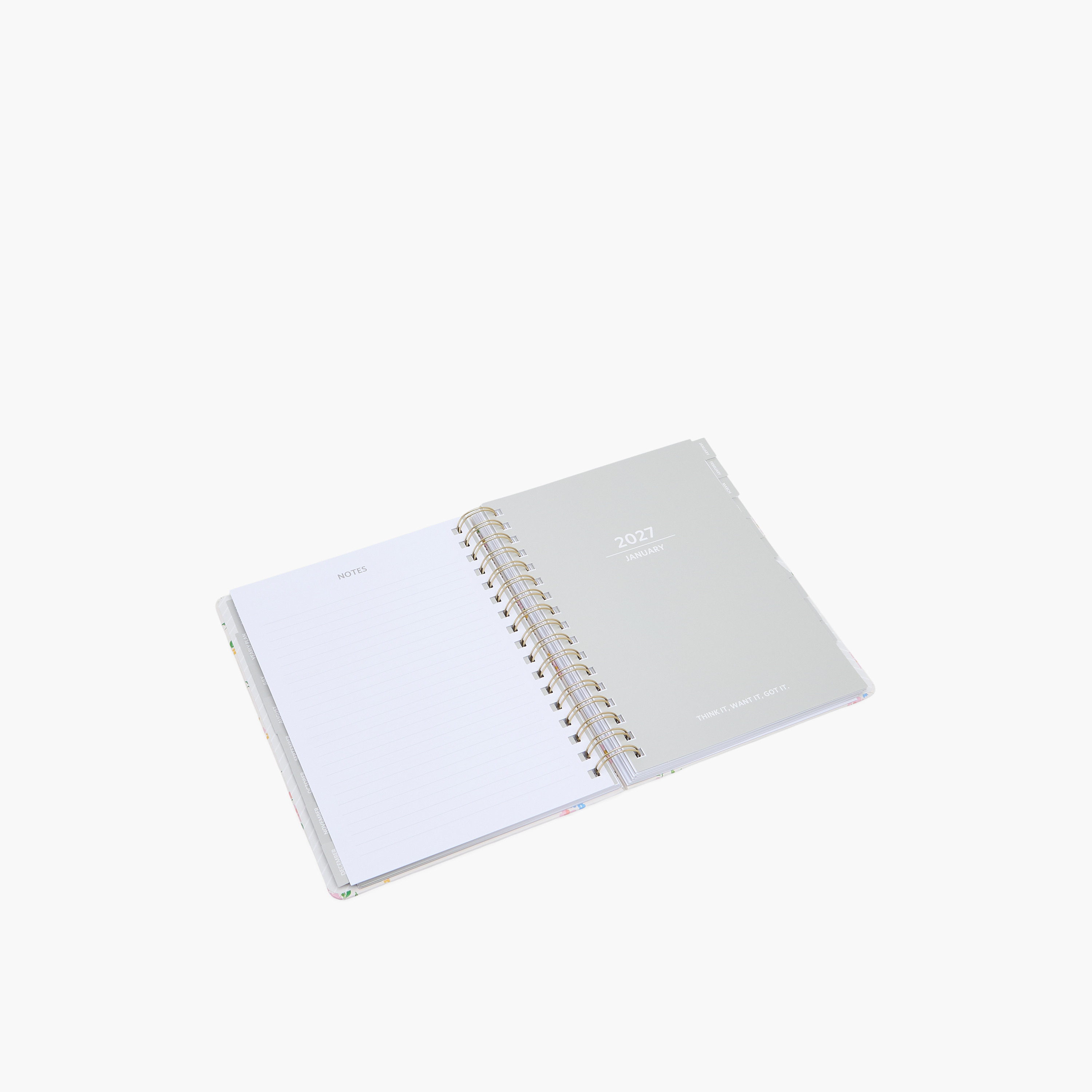 دفتر ملاحطات بسلك لولبي وتصميم زهور من سايلون-school-stationery-notebooks-image-4