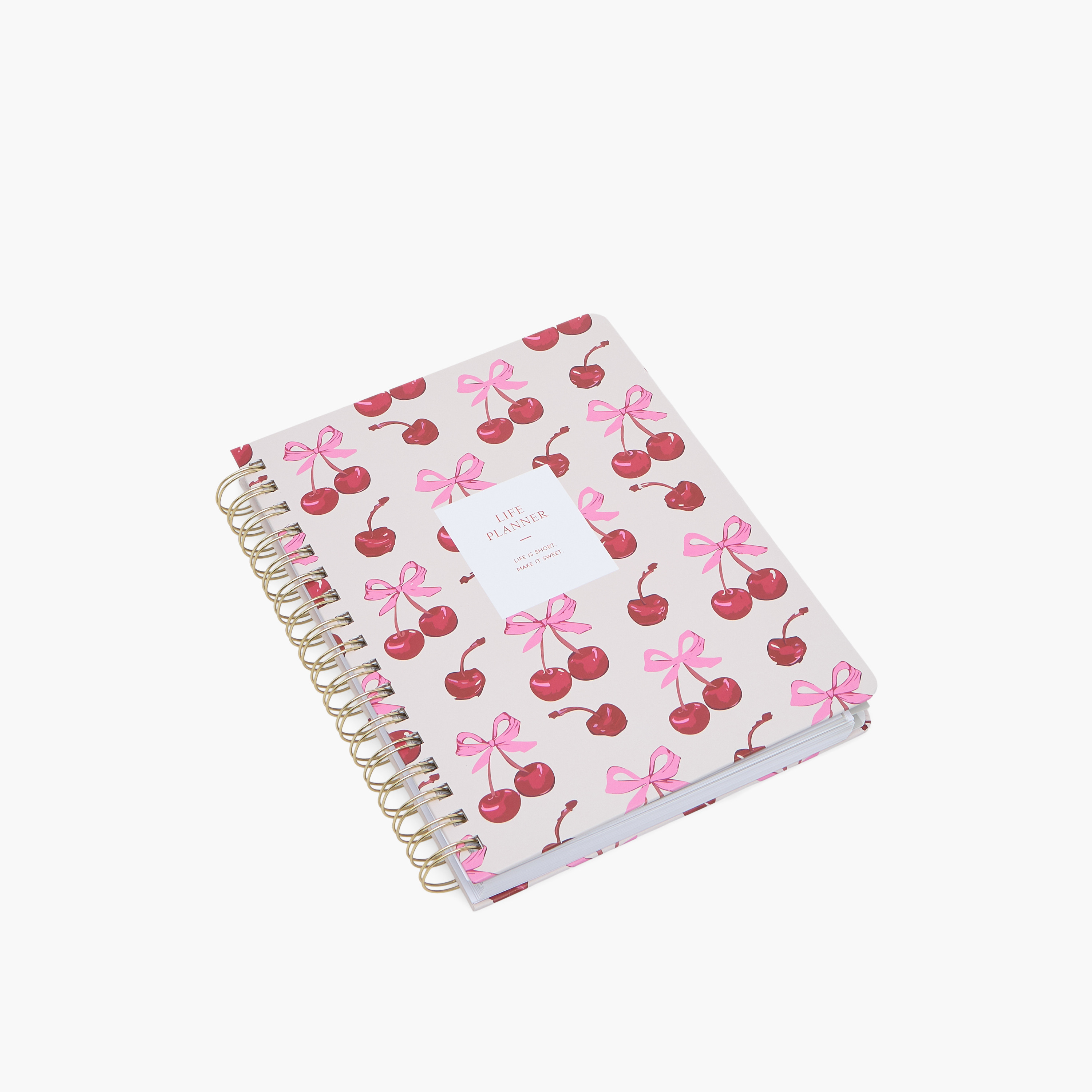 Syloon Cherry Print Notebook with Spiral Binding-school-stationery-notebooks-image-2