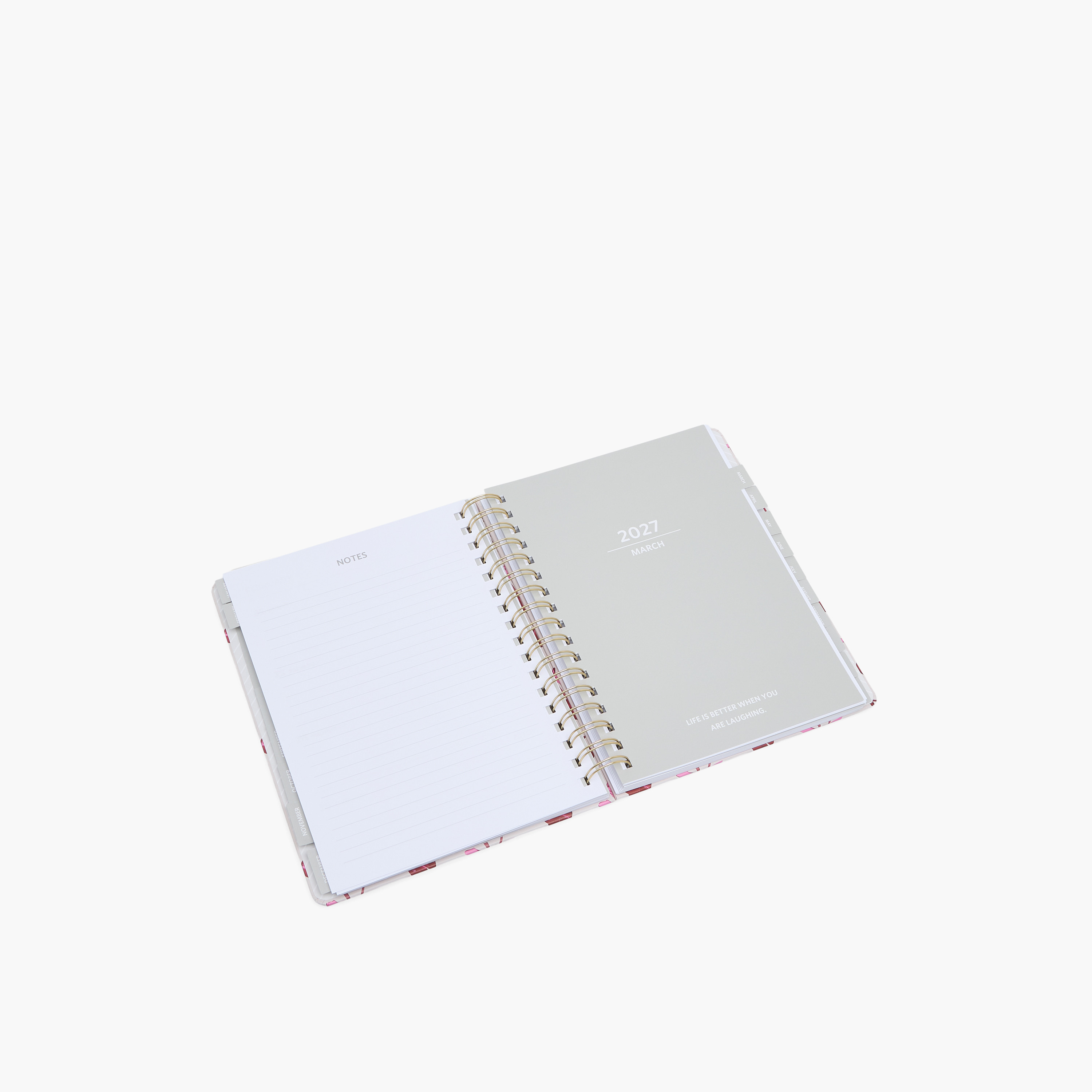 Syloon Cherry Print Notebook with Spiral Binding-school-stationery-notebooks-image-4