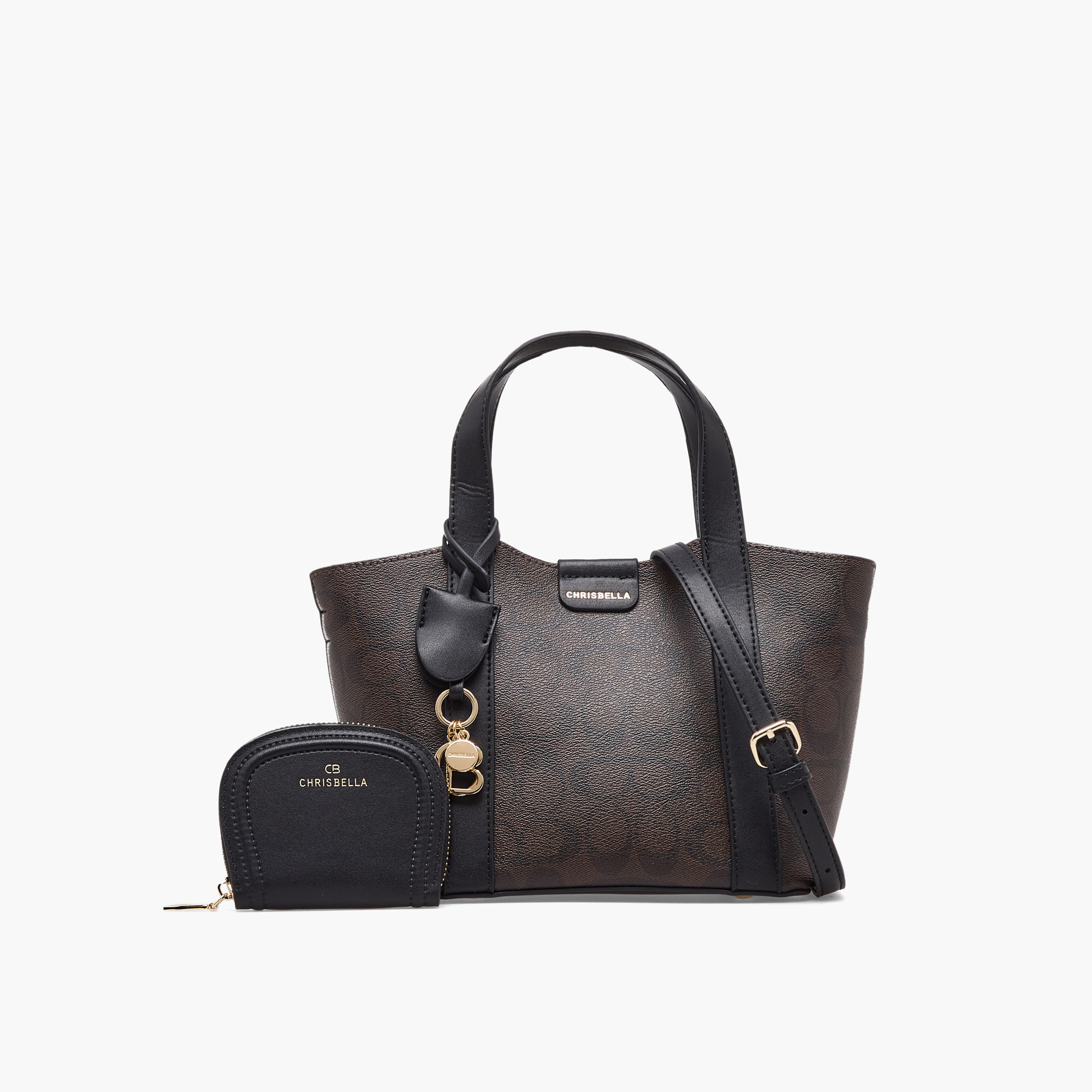 شنطة توتي بطبعات مع محفظة من كريسبيلا-women-bagsandwallets-handbags-image-1