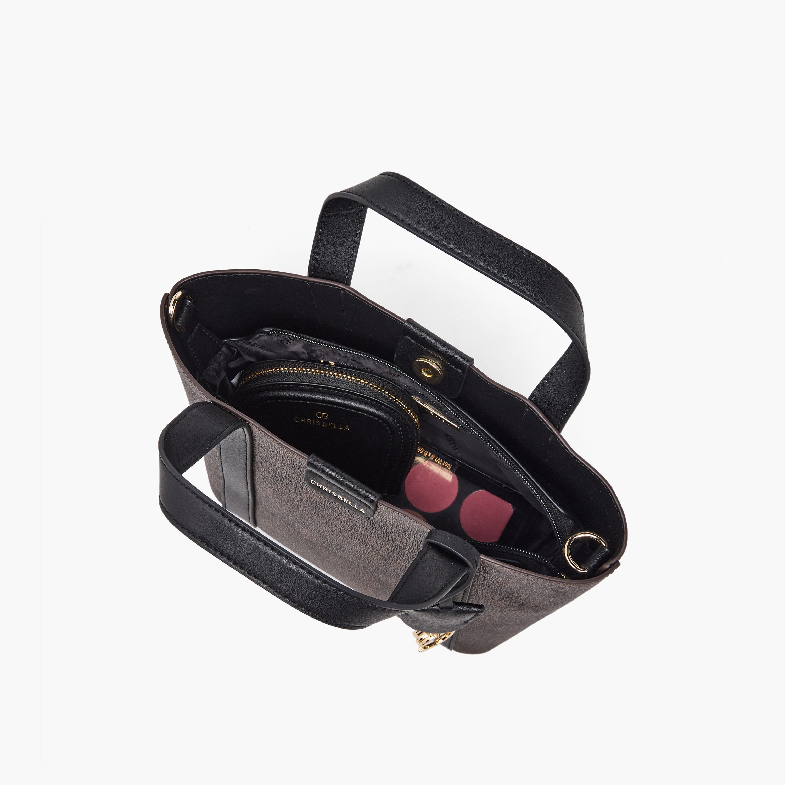 شنطة توتي بطبعات مع محفظة من كريسبيلا-women-bagsandwallets-handbags-image-10
