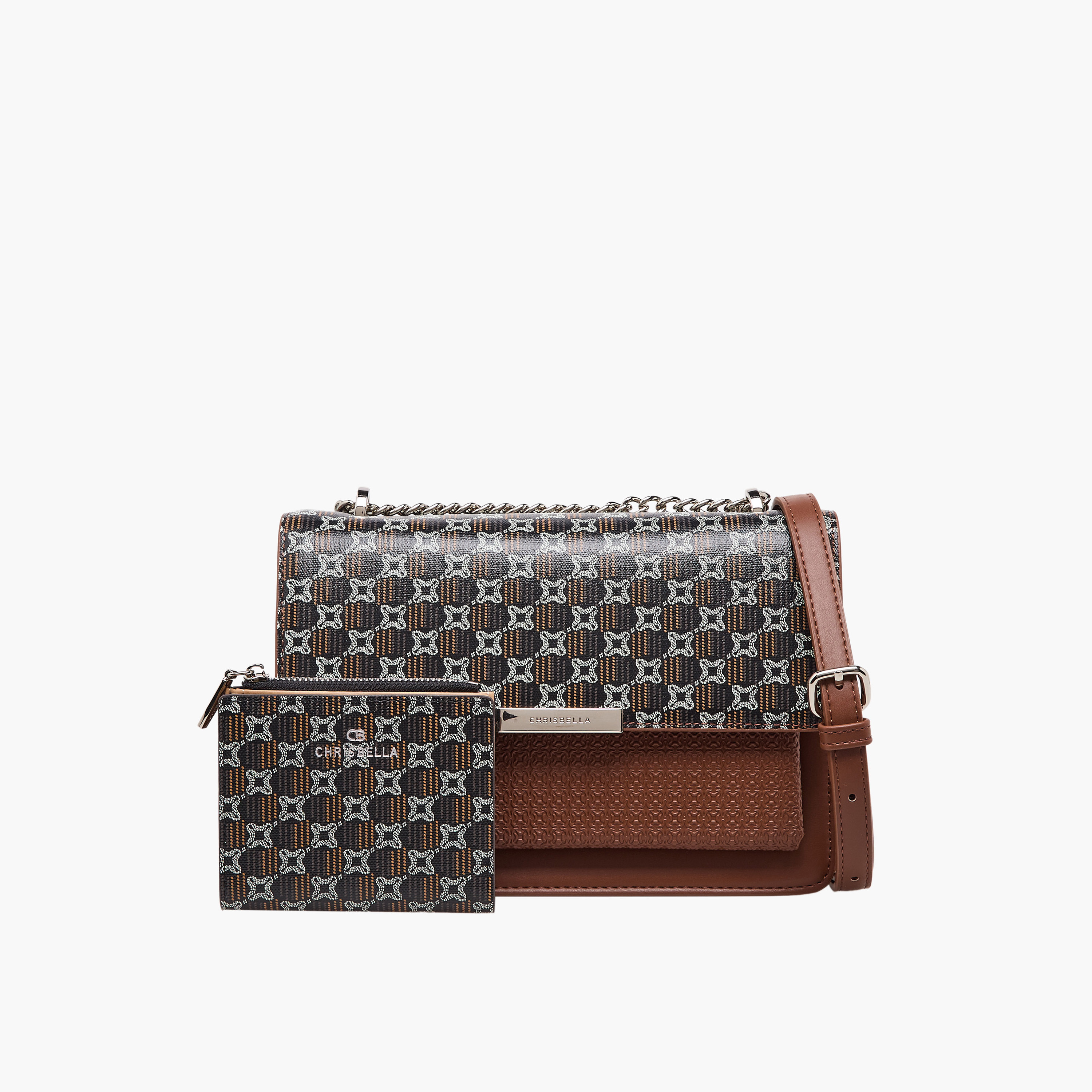 Chrisbella Printed Crossbody Bag with Wallet-women-bagsandwallets-handbags-image-1