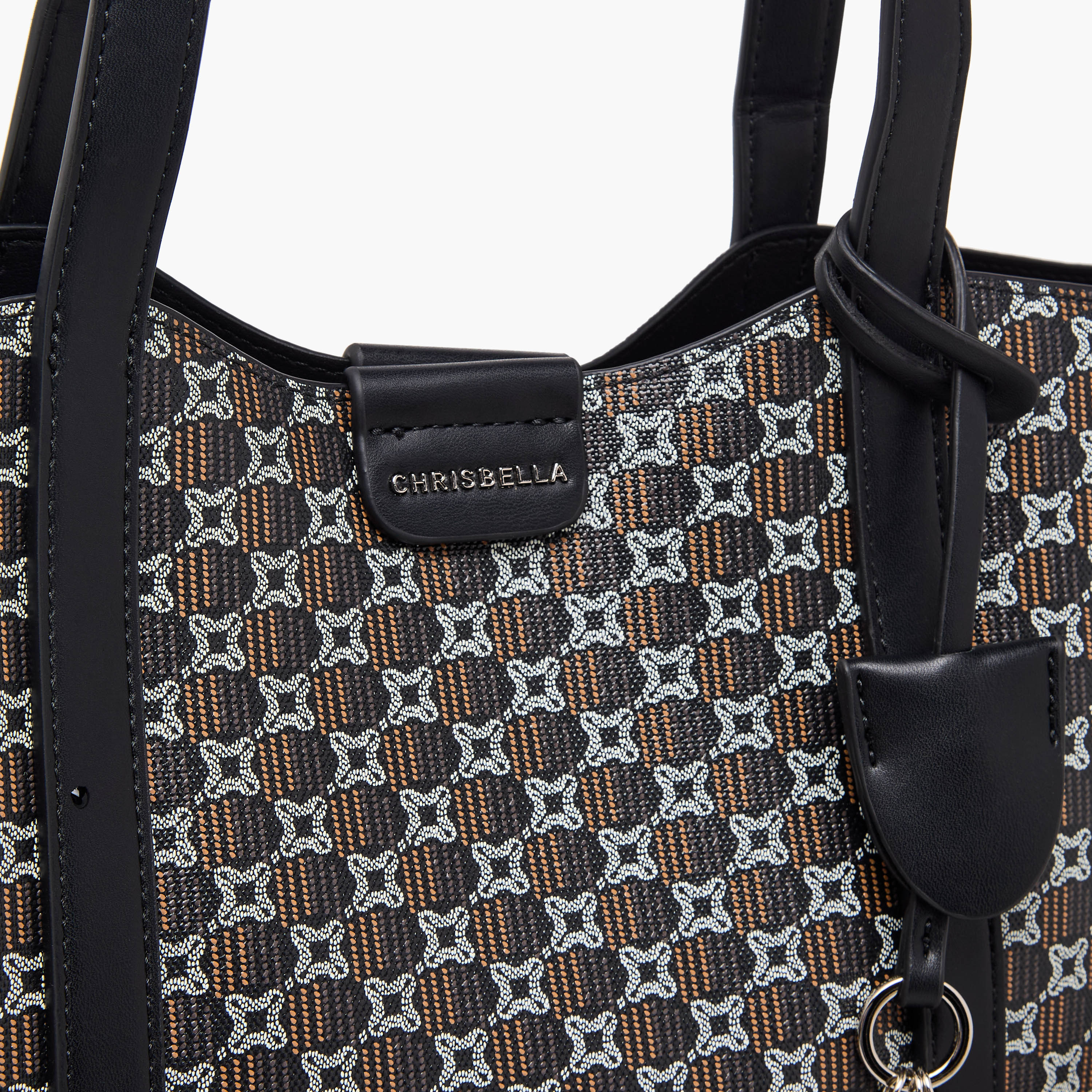 شنطة توتي بطبعات مع محفظة من كريسبيلا-women-bagsandwallets-handbags-image-6