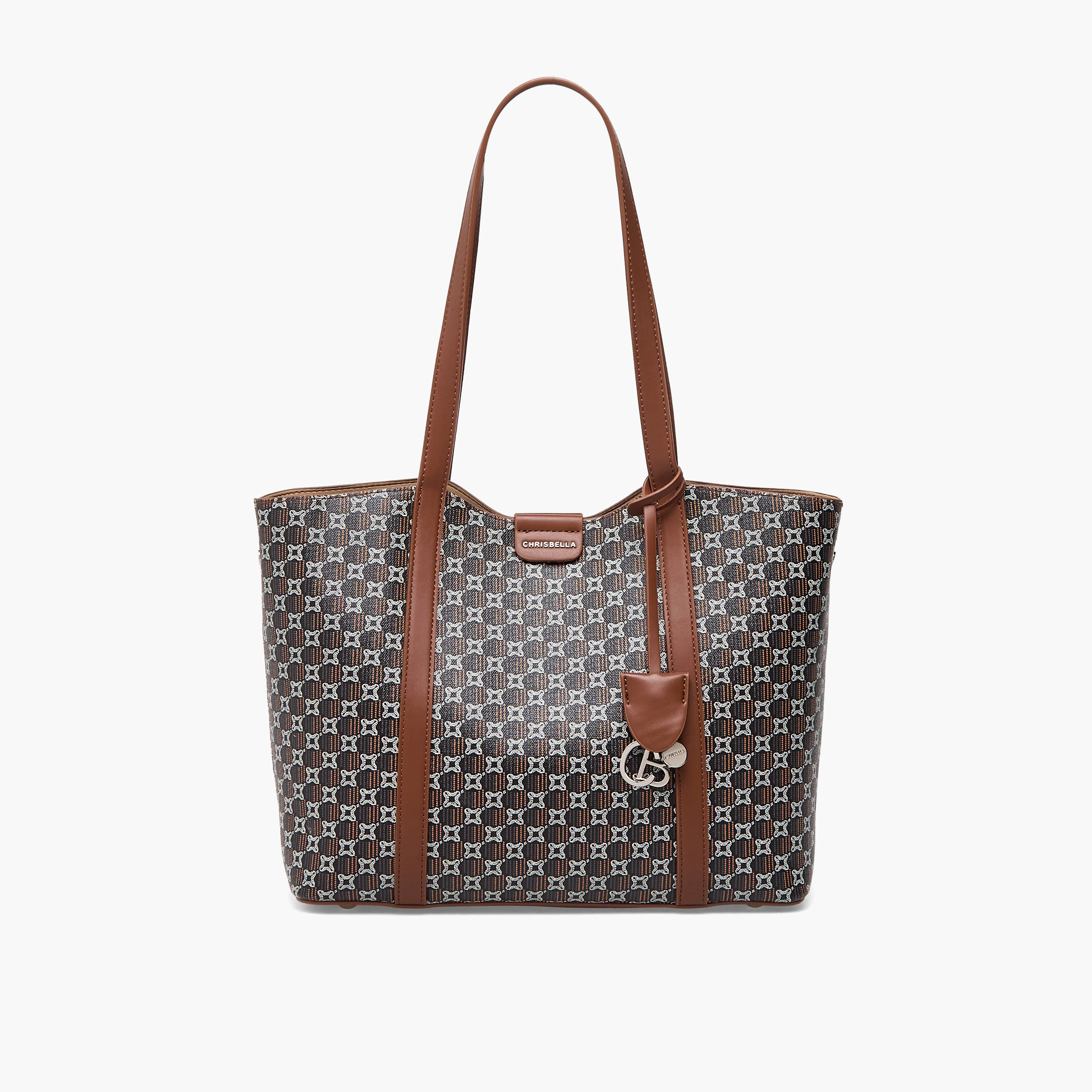 Chrisbella Printed Tote Bag with Wallet-women-bagsandwallets-handbags-image-2