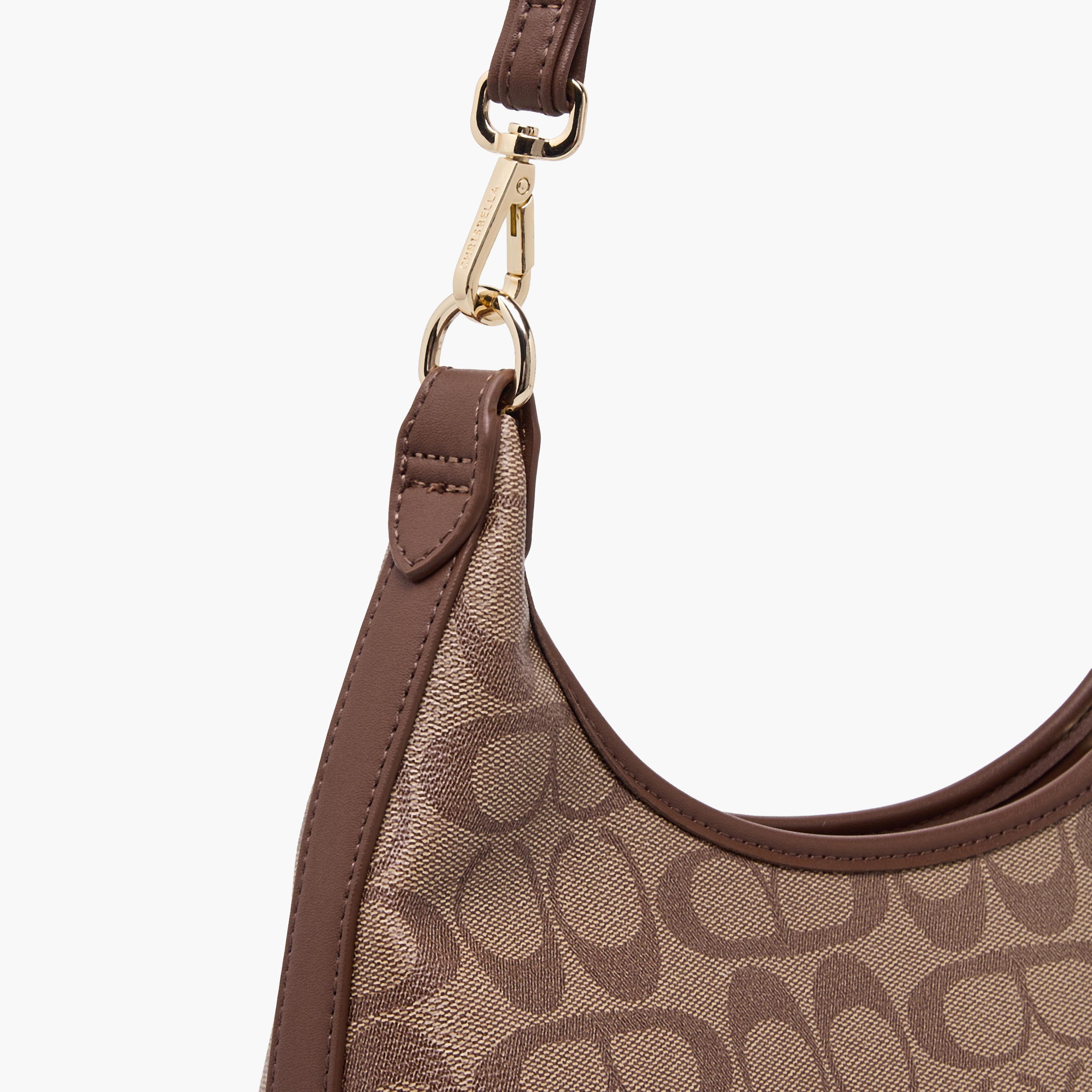 Chrisbella Monogram Print Shoulder Bag with Wallet-women-bagsandwallets-handbags-image-7