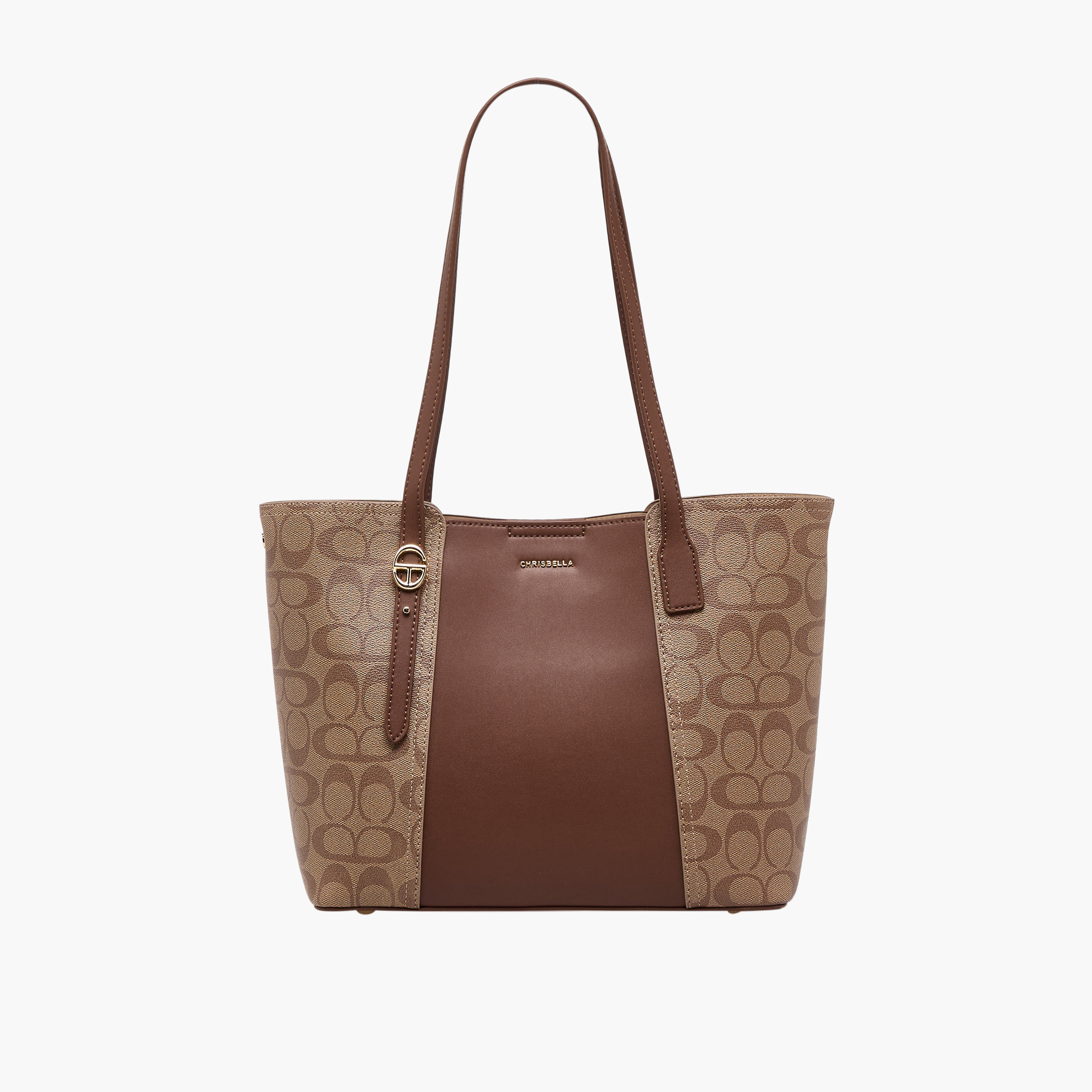 Chrisbella Printed Tote Bag with Wallet-women-bagsandwallets-handbags-image-2