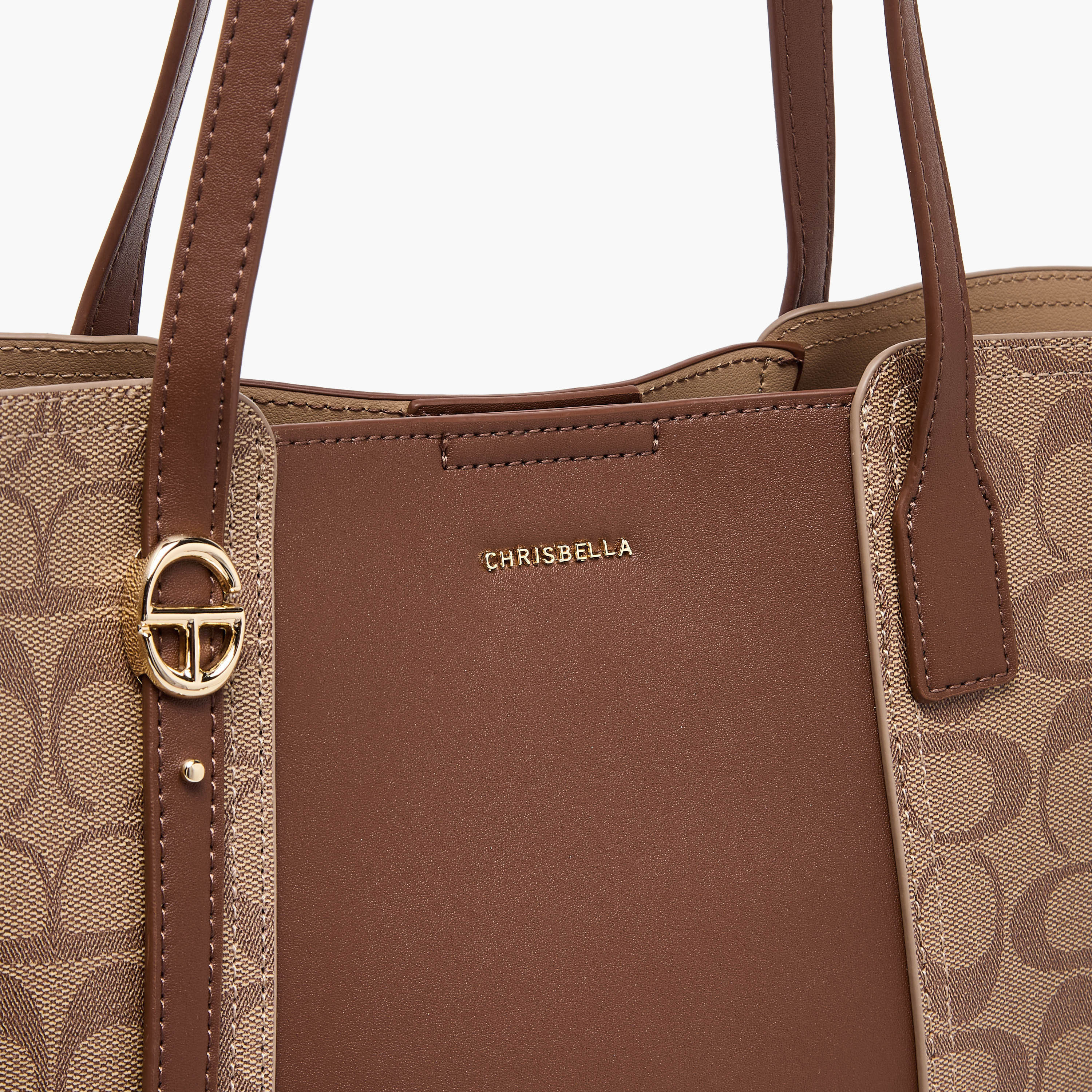 Chrisbella Printed Tote Bag with Wallet-women-bagsandwallets-handbags-image-6