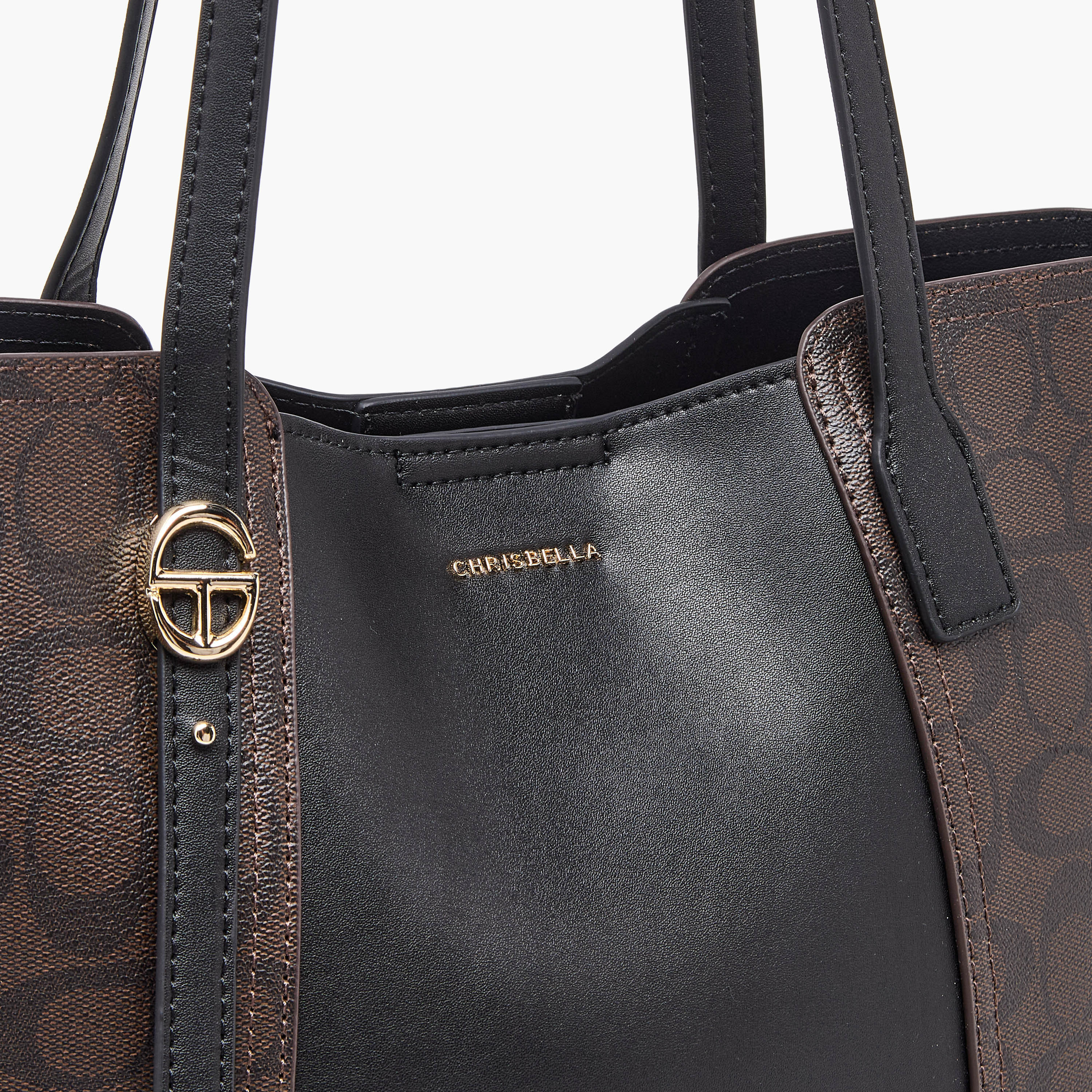 Chrisbella Printed Tote Bag with Wallet-women-bagsandwallets-handbags-image-6