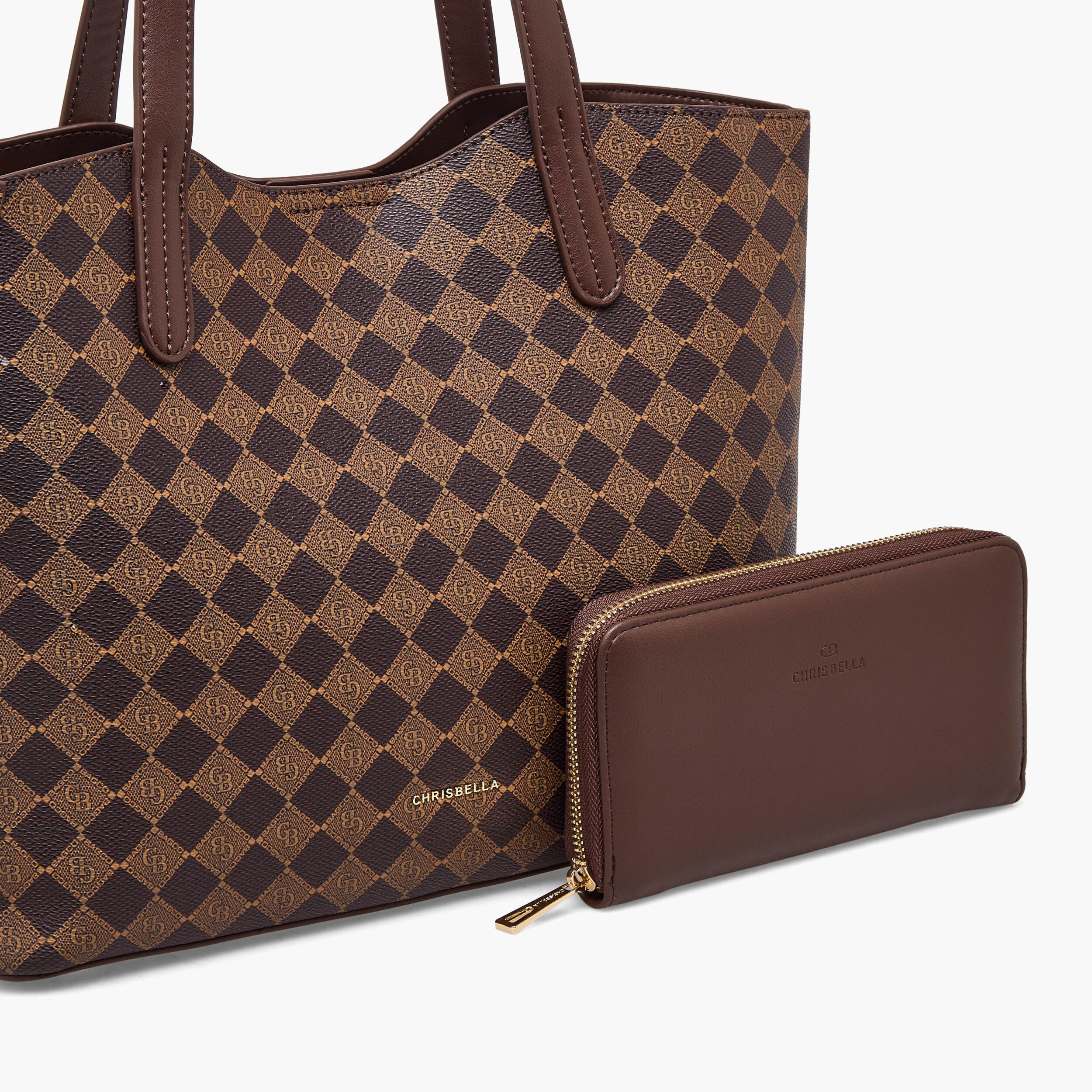 شنطة توتي بطبعات مع محفظة من كريسبيلا-women-bagsandwallets-handbags-image-6
