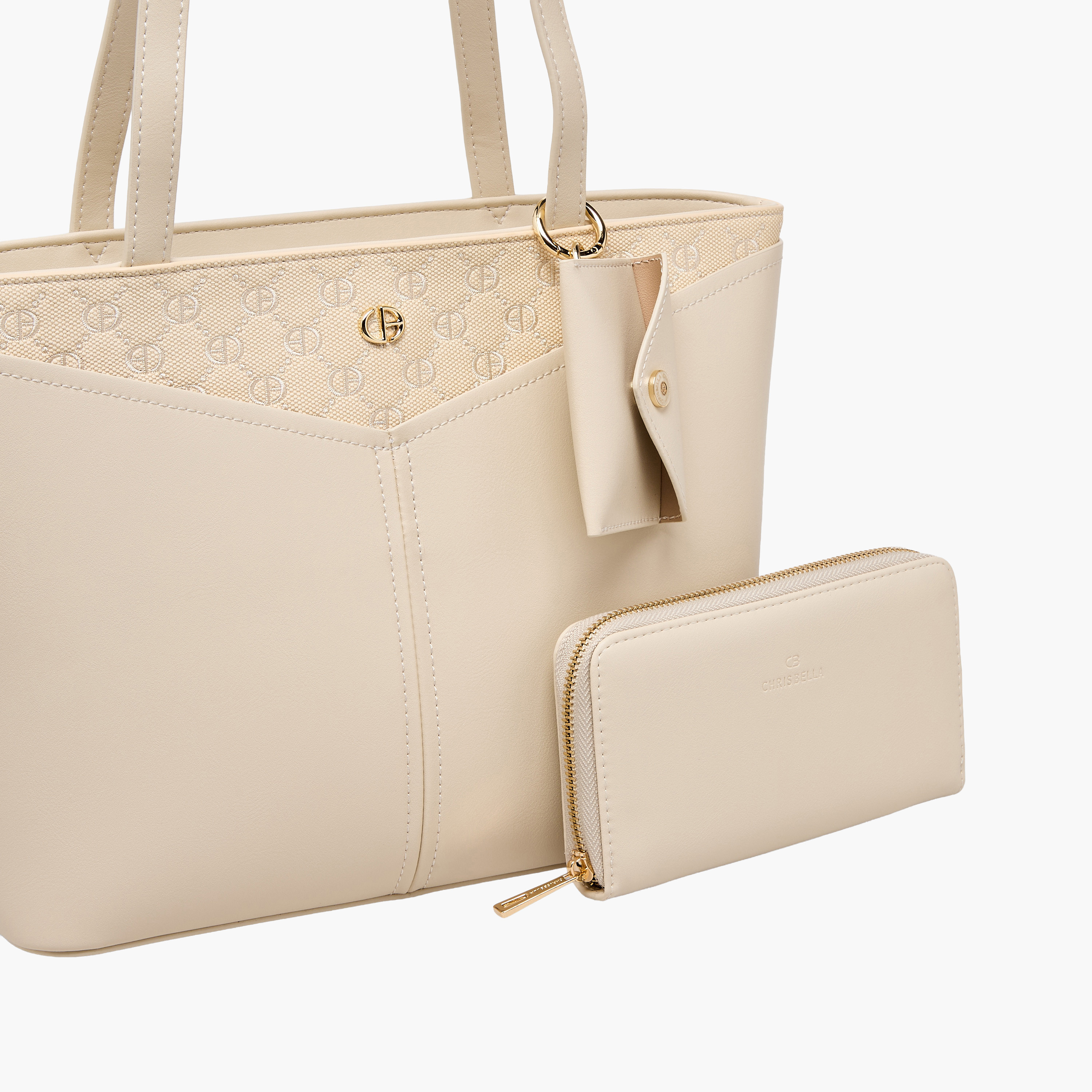 Chrisbella Panelled Tote Bag with Wallet-women-bagsandwallets-handbags-image-5