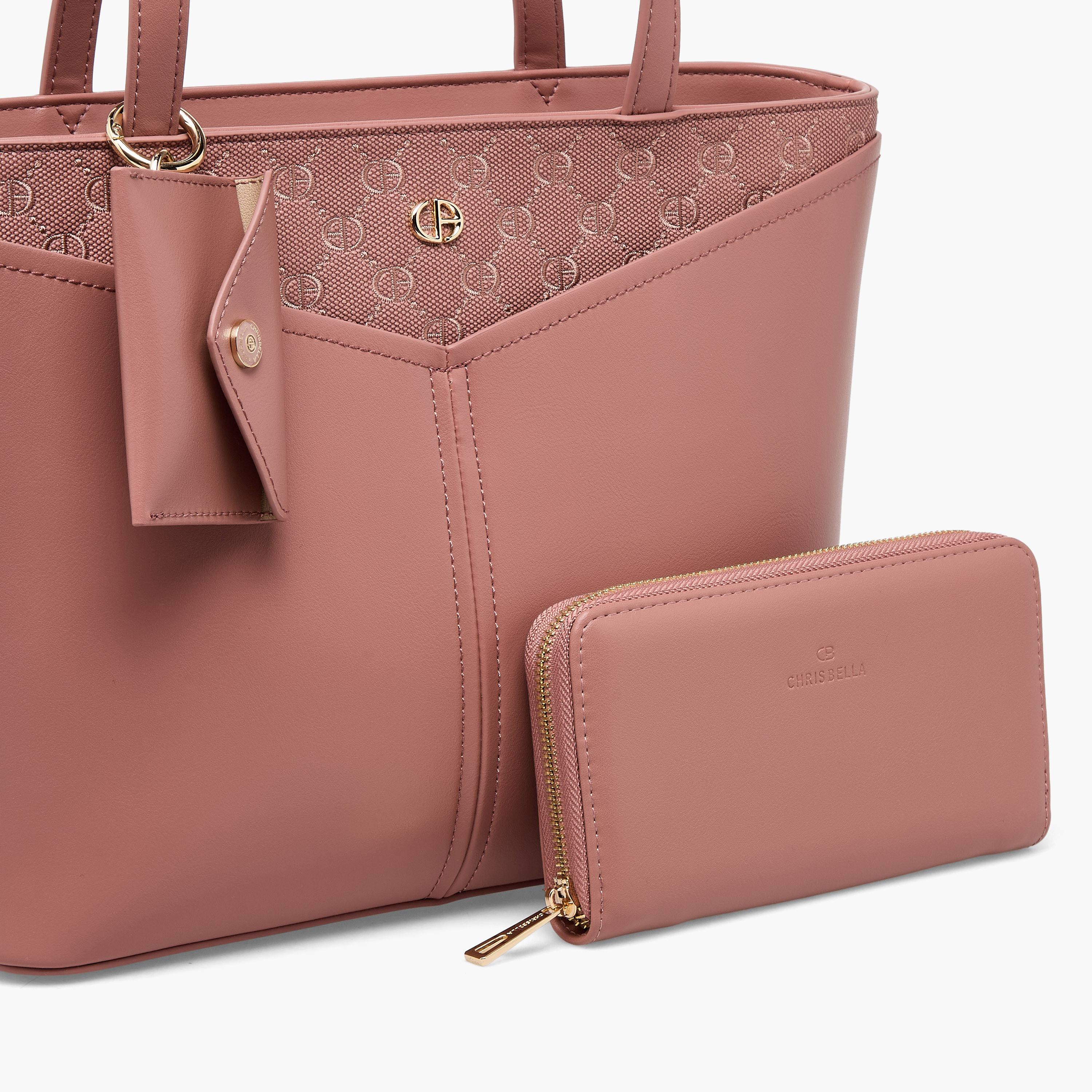 Chrisbella Panelled Tote Bag with Wallet-women-bagsandwallets-handbags-image-5