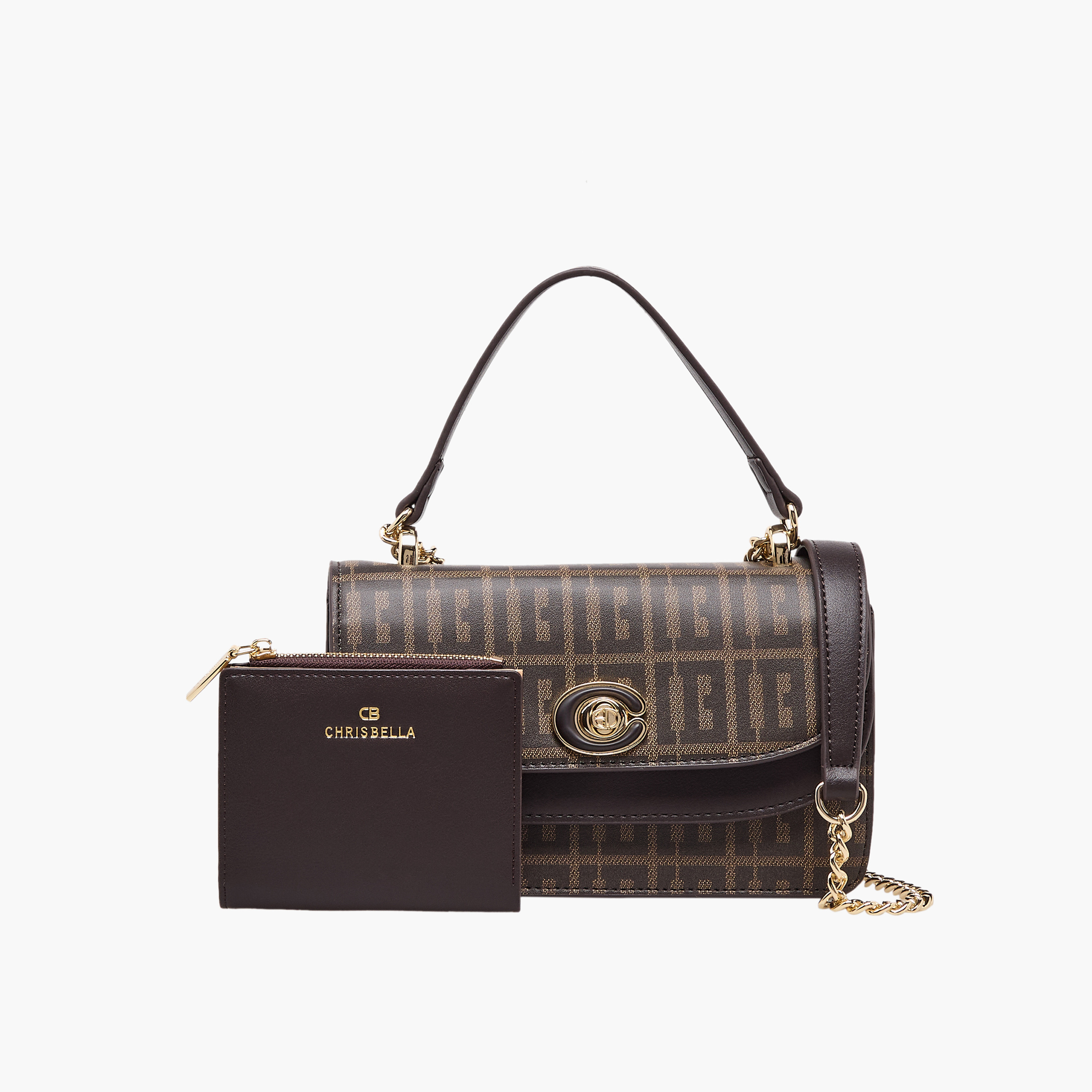 Chrisbella Monogram Print Crossbody Bag with Wallet-women-bagsandwallets-handbags-image-1