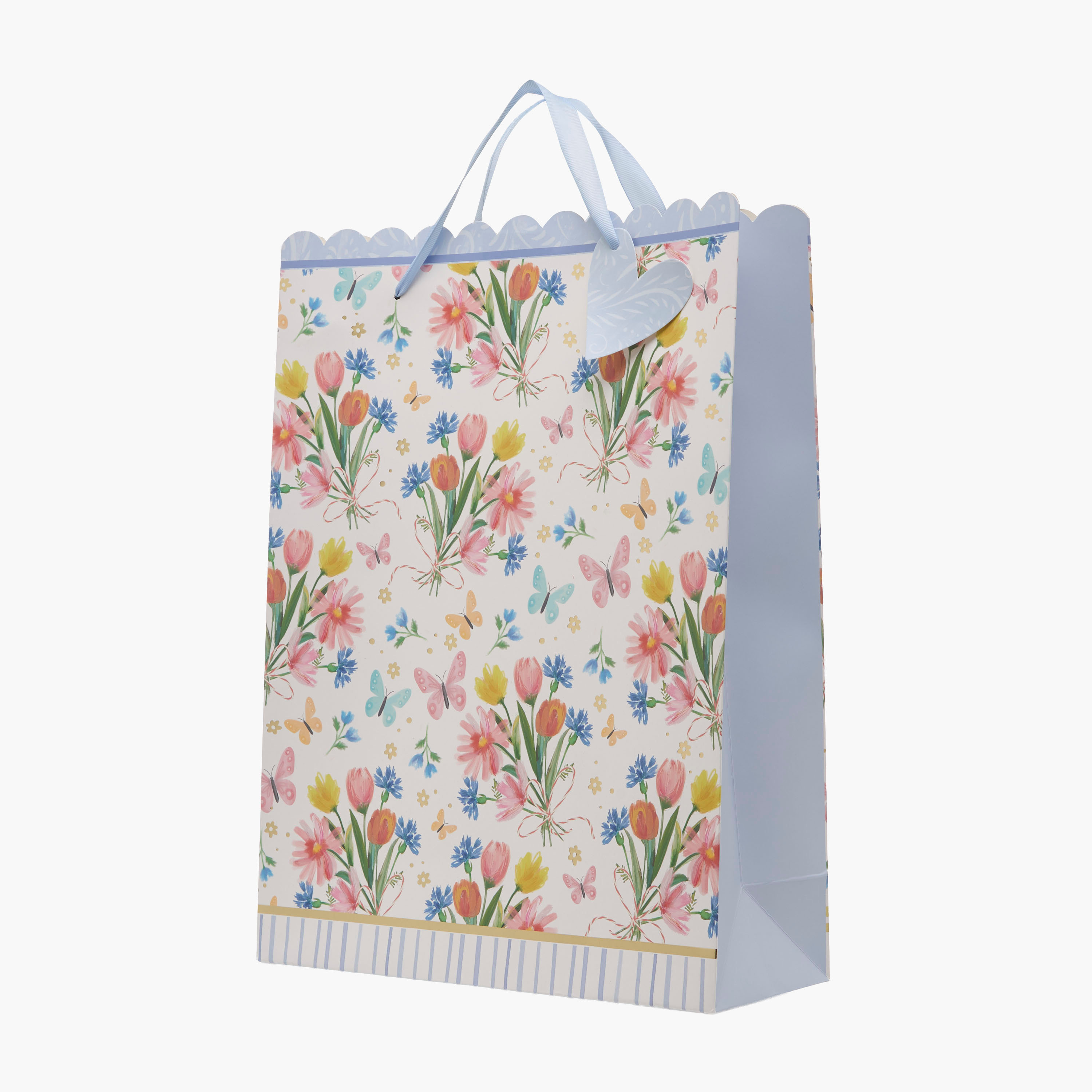 Findz Floral and Butterfly Print Gift Bag with Tag - Extra Large-household-giftingaccessories-giftbags-image-2