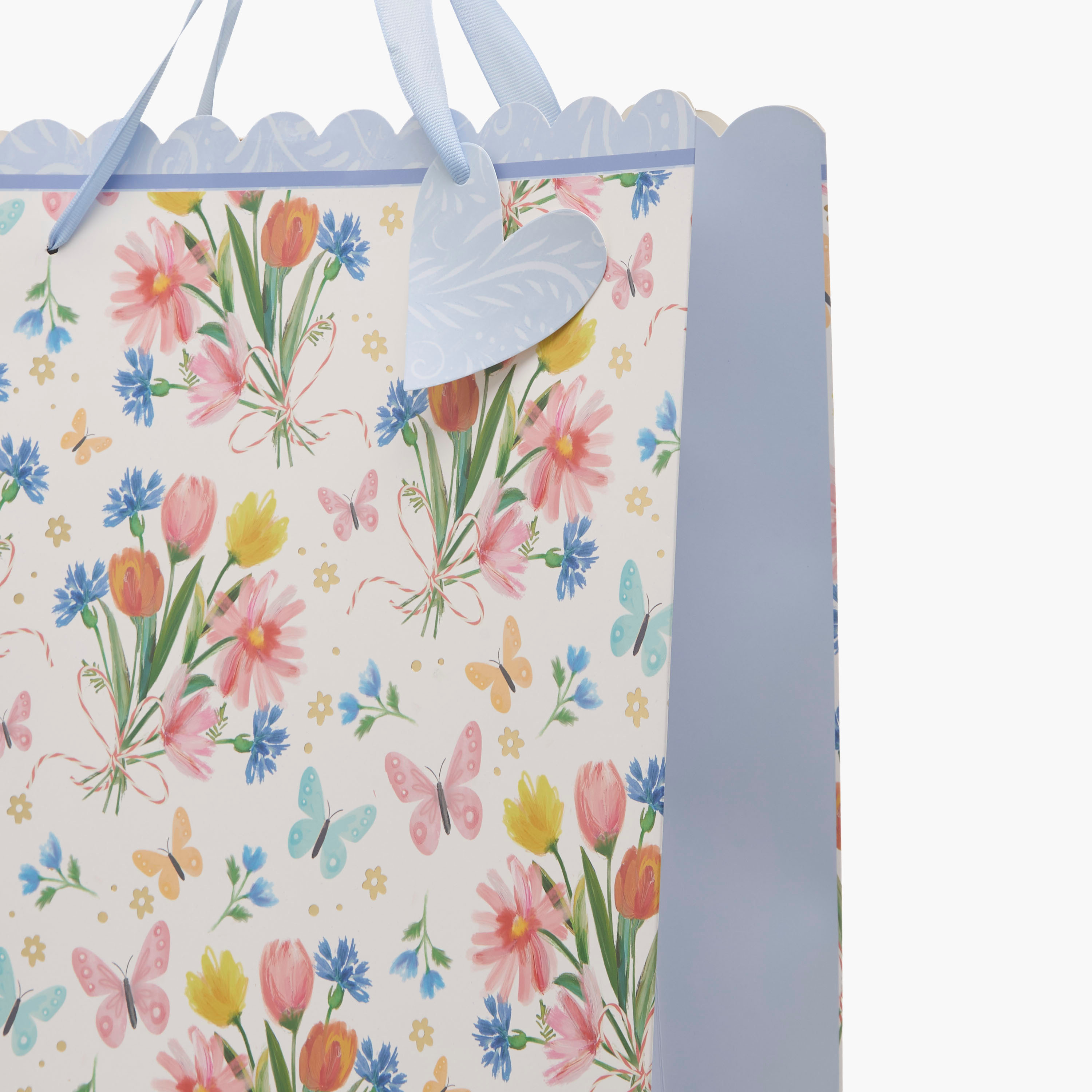 Findz Floral and Butterfly Print Gift Bag with Tag - Extra Large-household-giftingaccessories-giftbags-image-3