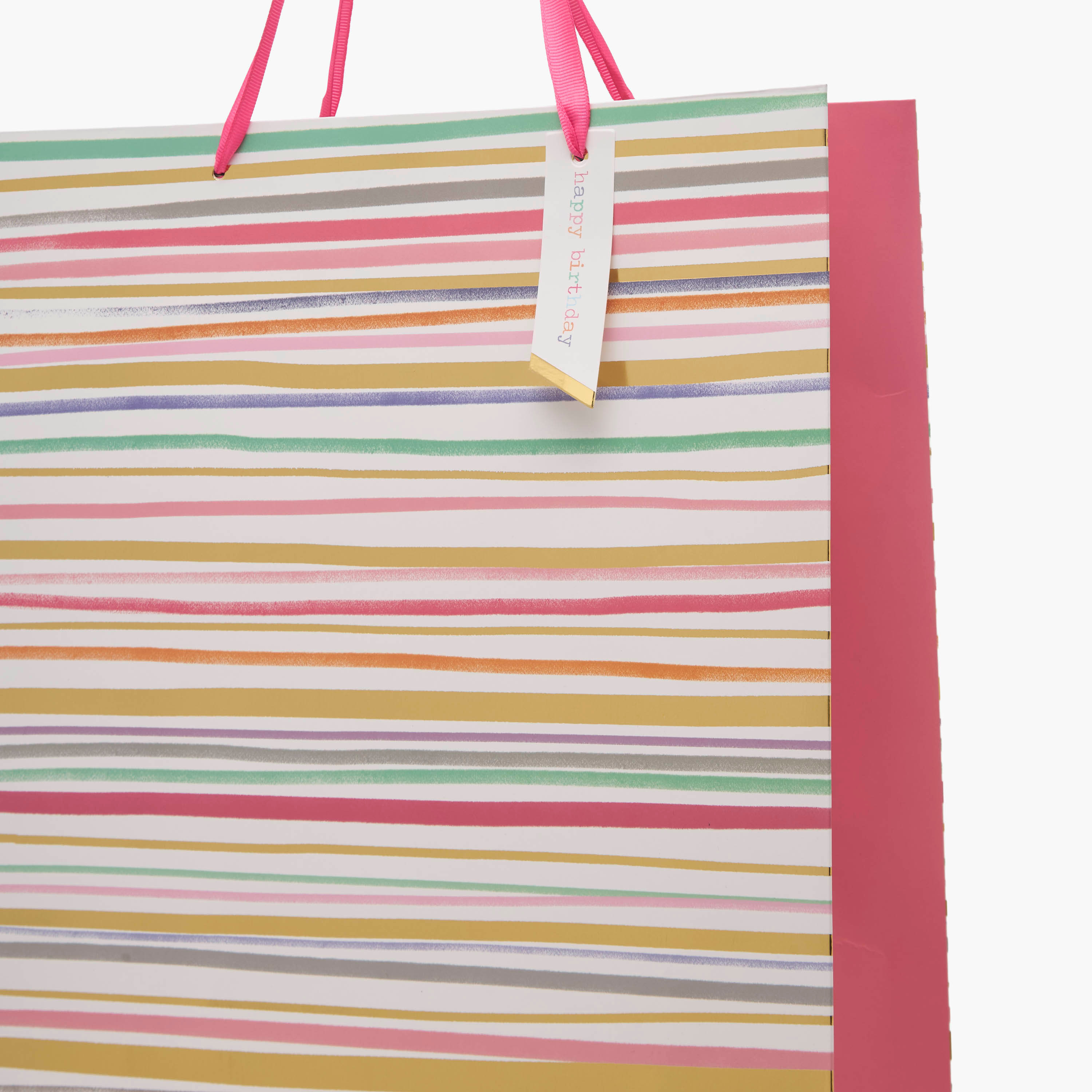 شنطة هدايا ورقية مخططة من فايندز - كبيرة جدًا-household-giftingaccessories-giftings-image-3