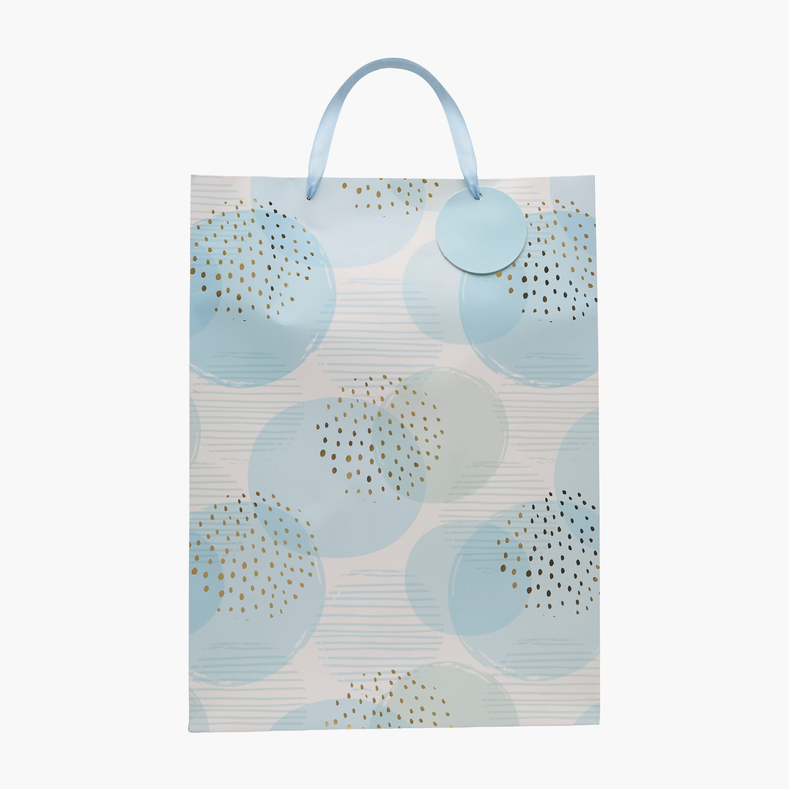 Findz Circle Print Gift Bag - Large-household-giftingaccessories-giftbags-image-1