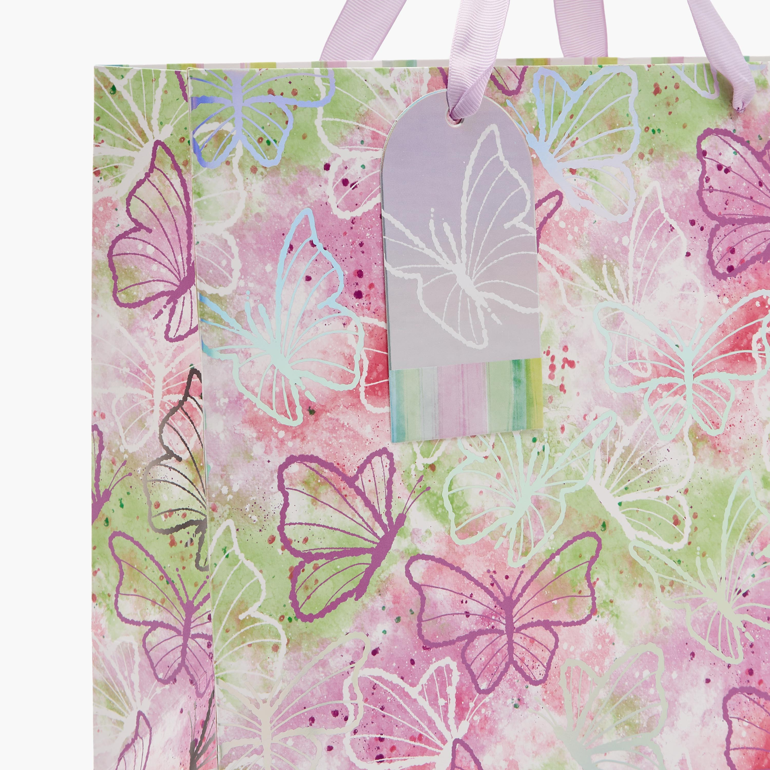 Findz Butterfly Print Paper Gift Bag - Large-household-giftingaccessories-giftings-image-3