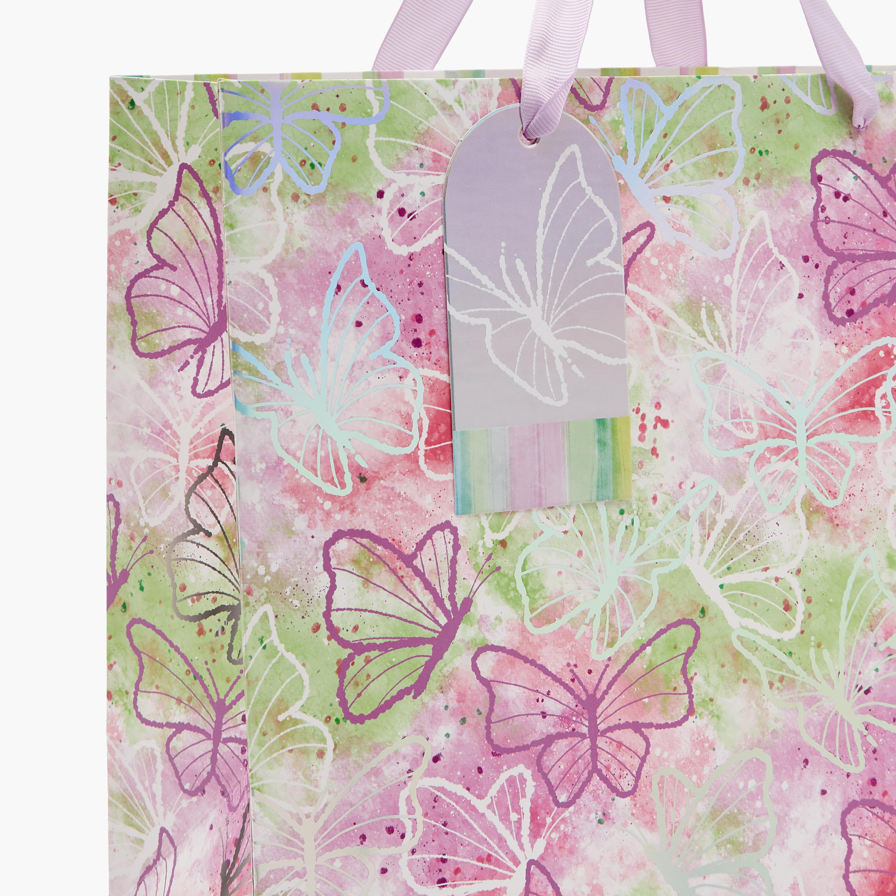 Findz Butterfly Print Paper Gift Bag - Extra Large-household-giftingaccessories-giftings-image-3