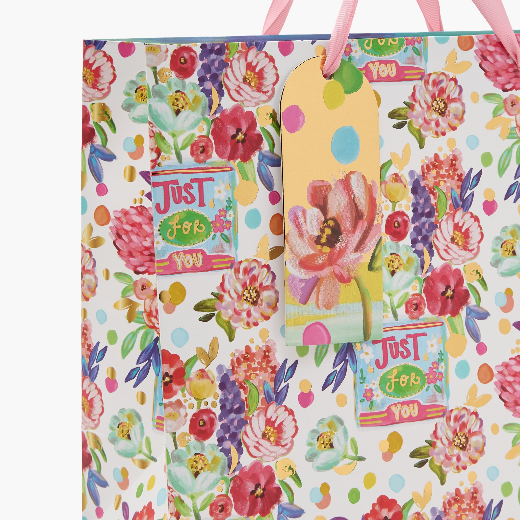 Findz Floral Print Paper Gift Bag - Large-household-giftingaccessories-giftings-image-3