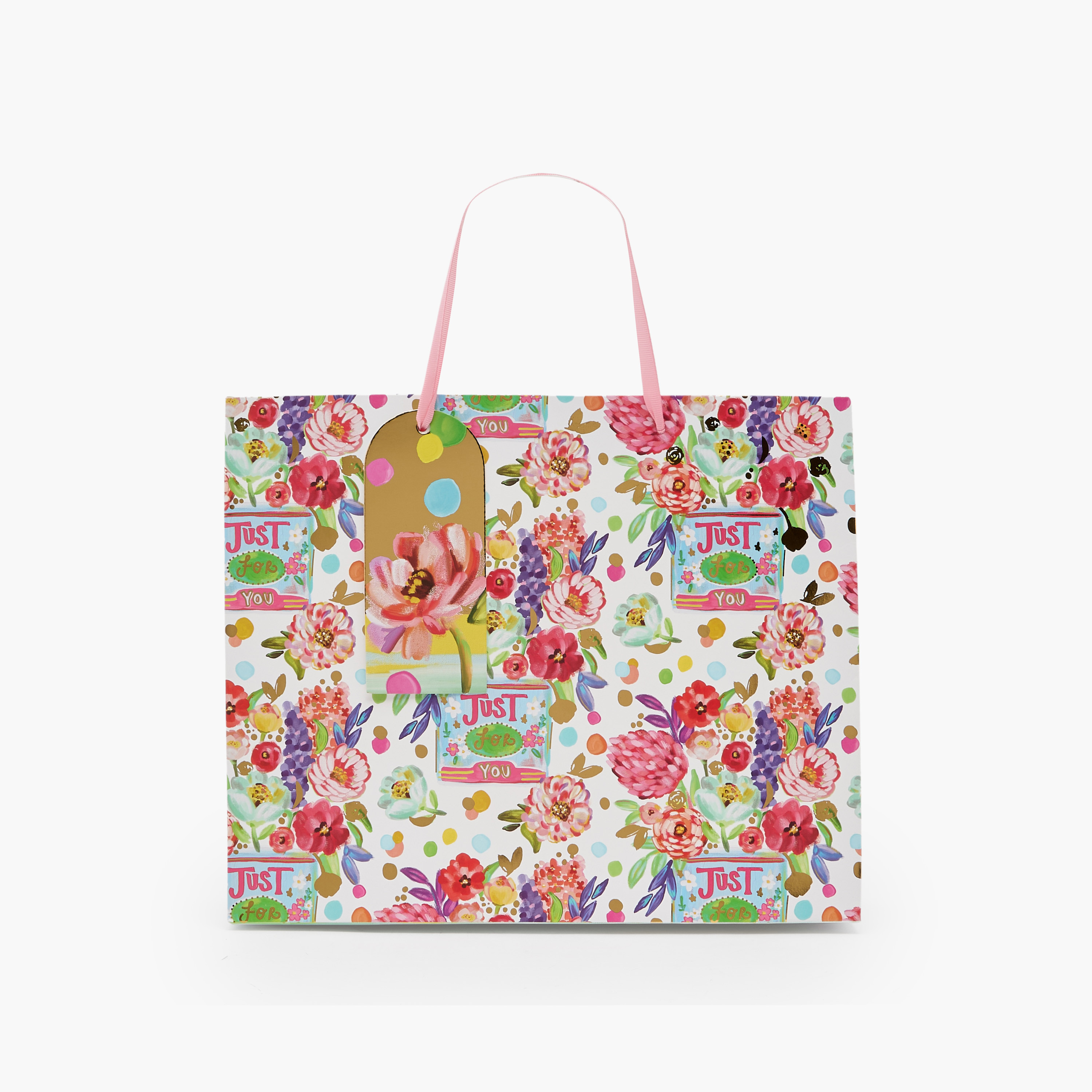 Findz Floral Print Paper Gift Bag - Extra Large-household-giftingaccessories-giftings-image-1