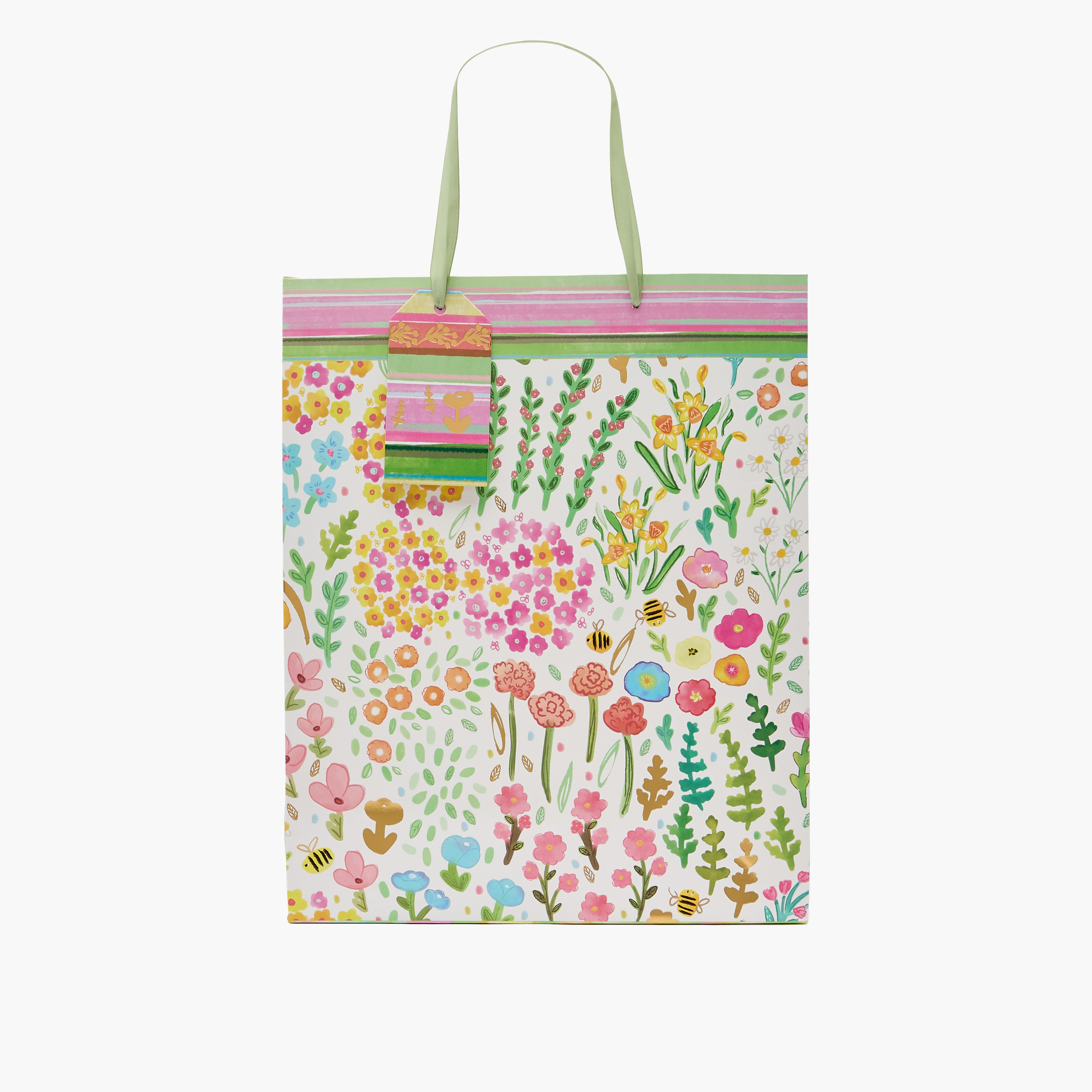 Findz Floral Print Paper Gift Bag - Large-household-giftingaccessories-giftings-image-1