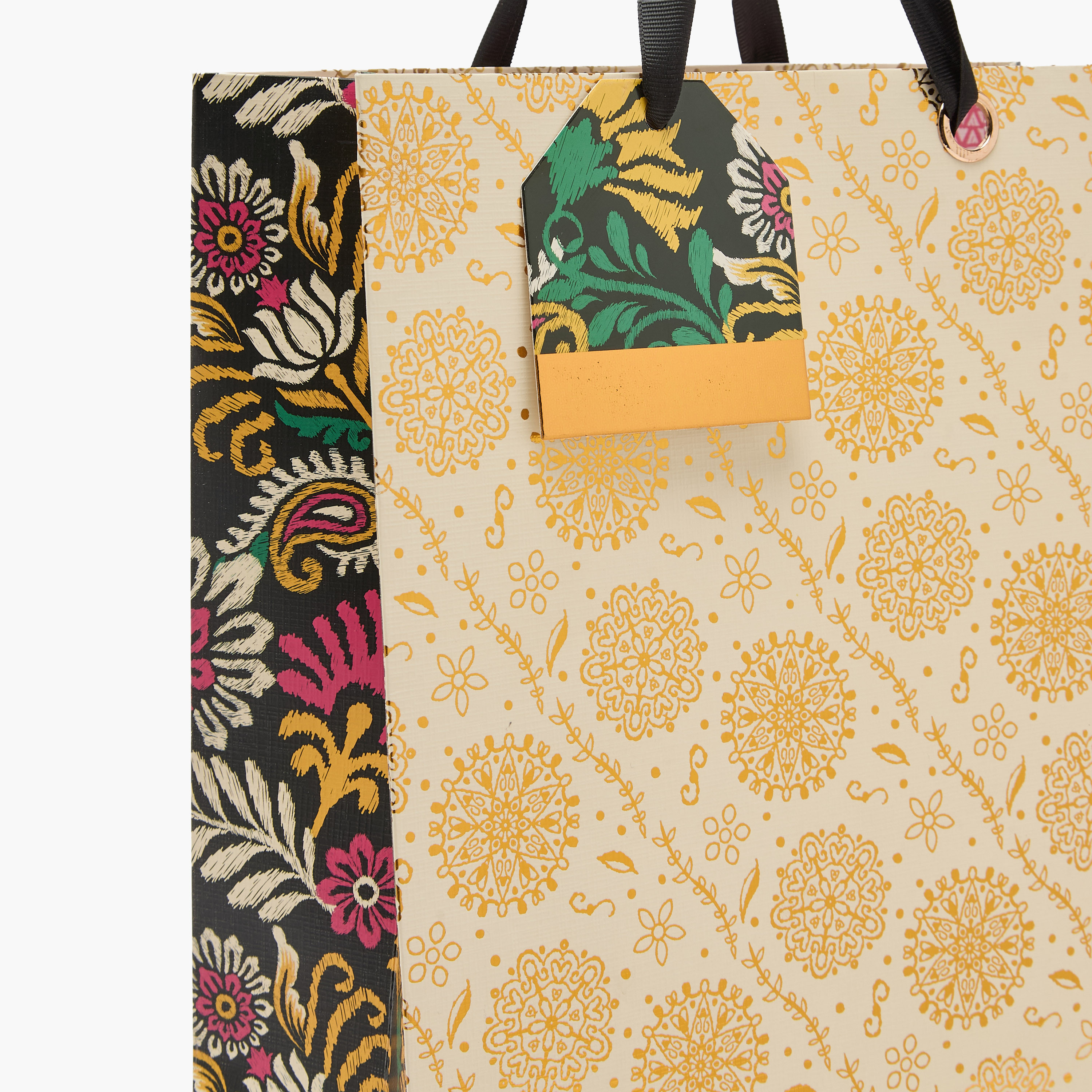 Findz Ethnic Print Paper Gift Bag - Large-household-giftingaccessories-giftings-image-3