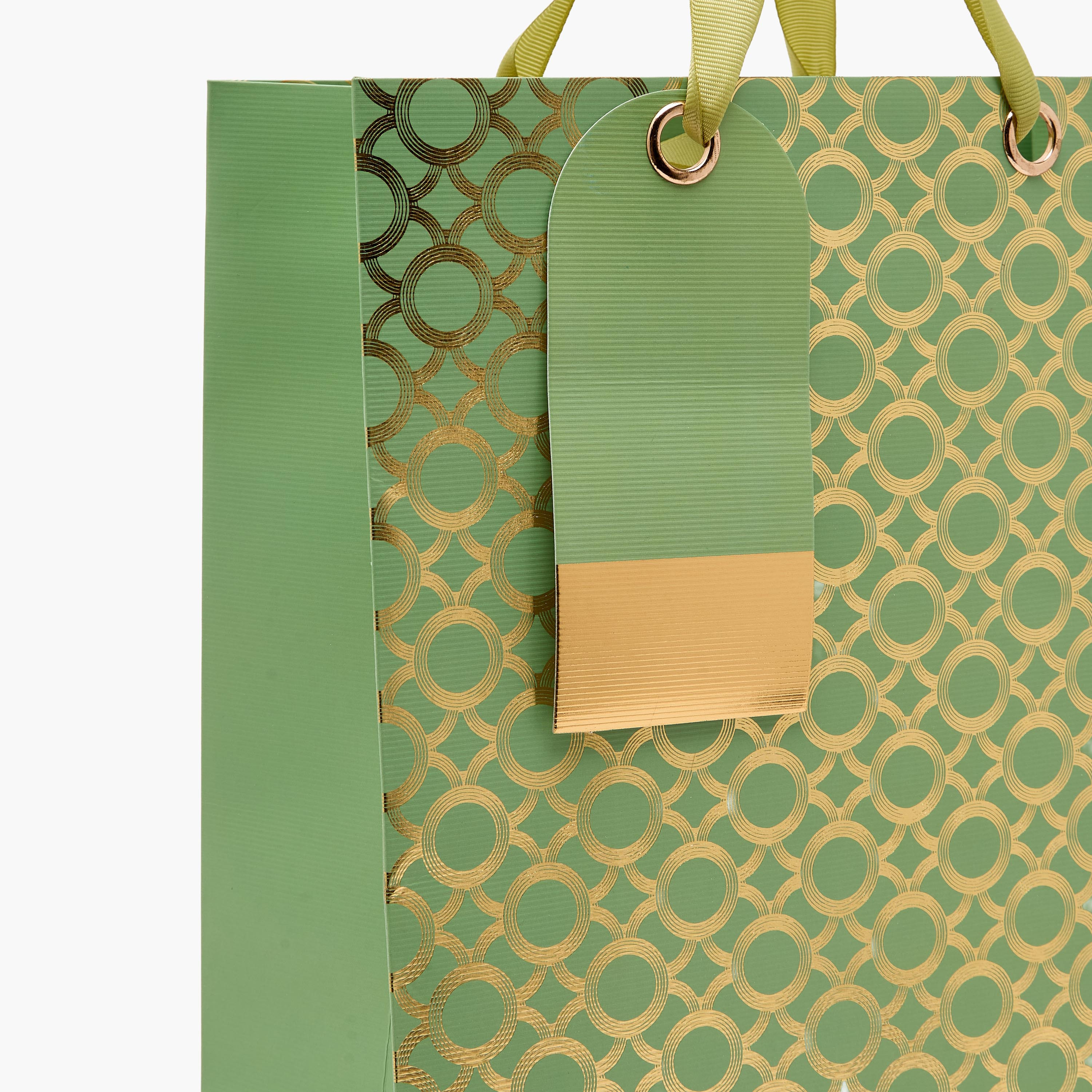 Findz Geometric Print Paper Gift Bag - Large-household-giftingaccessories-giftings-image-3
