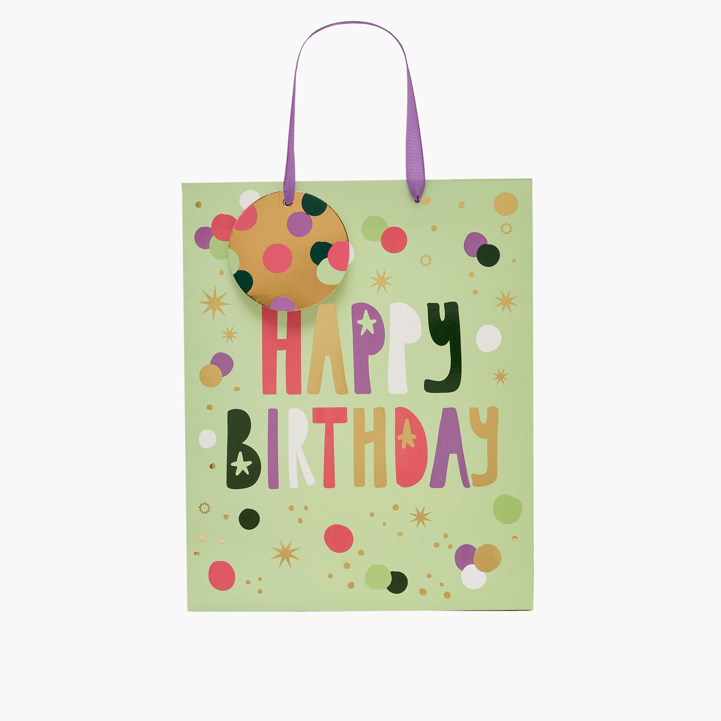 شنطة هدايا ورق بطبعات عيد ميلاد من فايندز - كبيرة-household-giftingaccessories-giftings-image-1