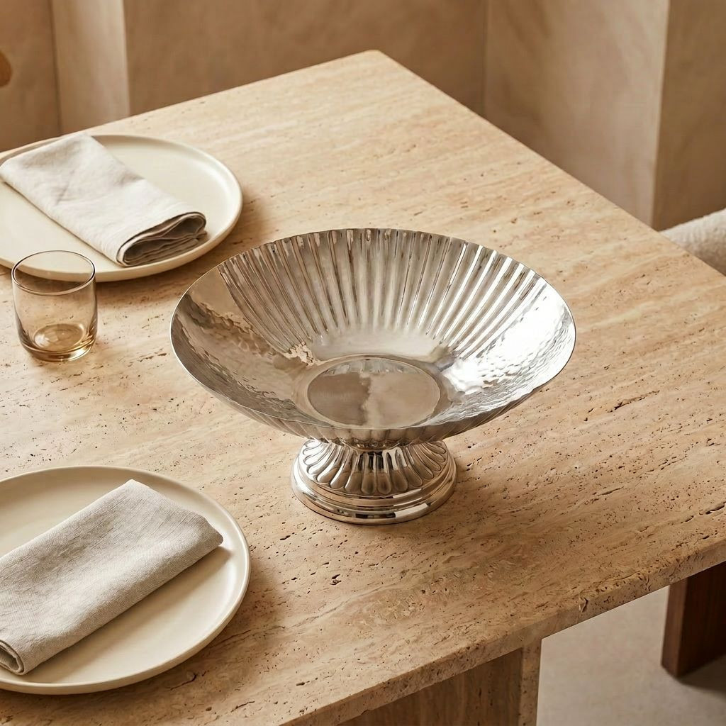 Decorative Serving Bowl - 20 cm-household-decor-vasesandbowls-image-1