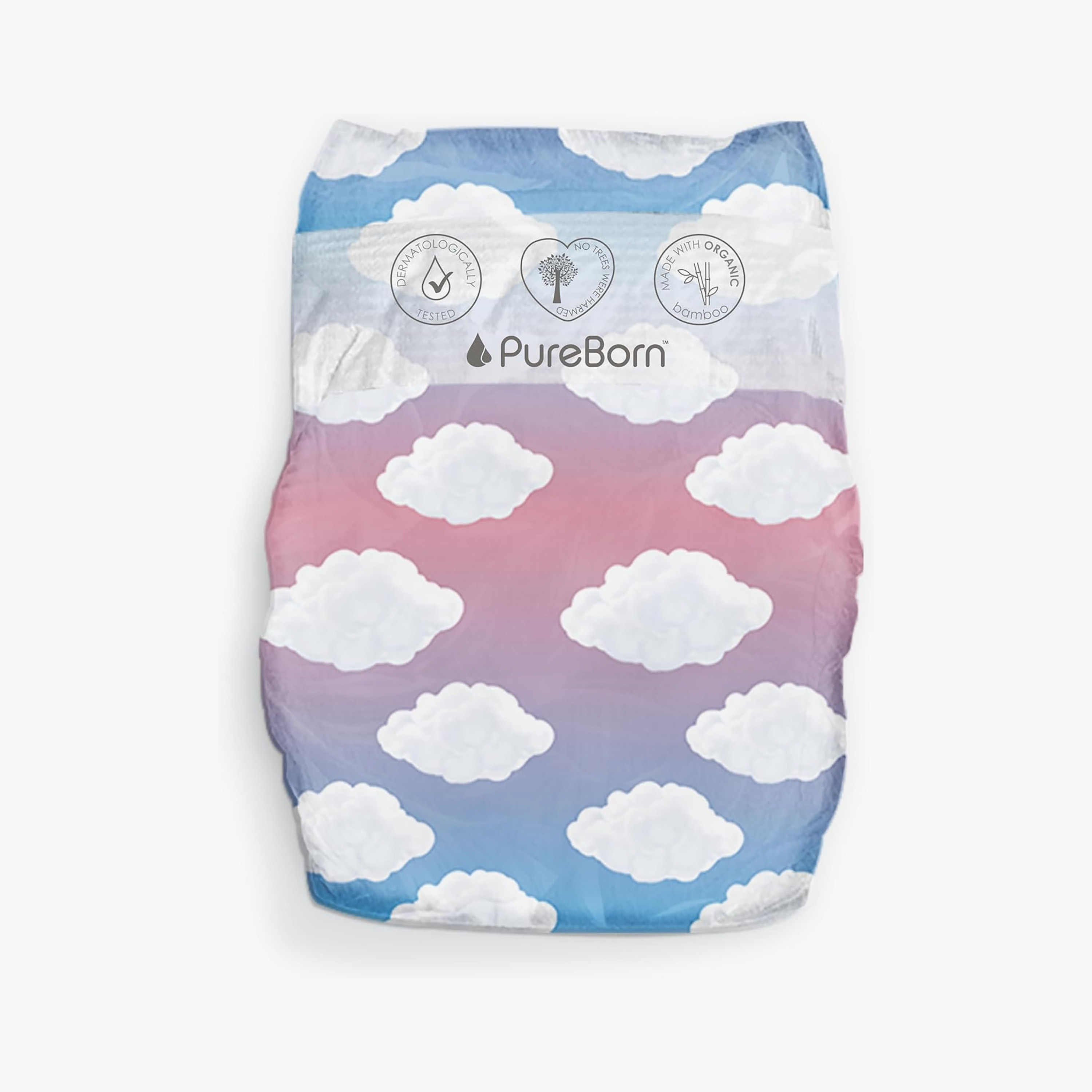Pure Born 34-Piece Organic Bamboo Diapers Set - Size 0-baby-diapering-diapers-image-4
