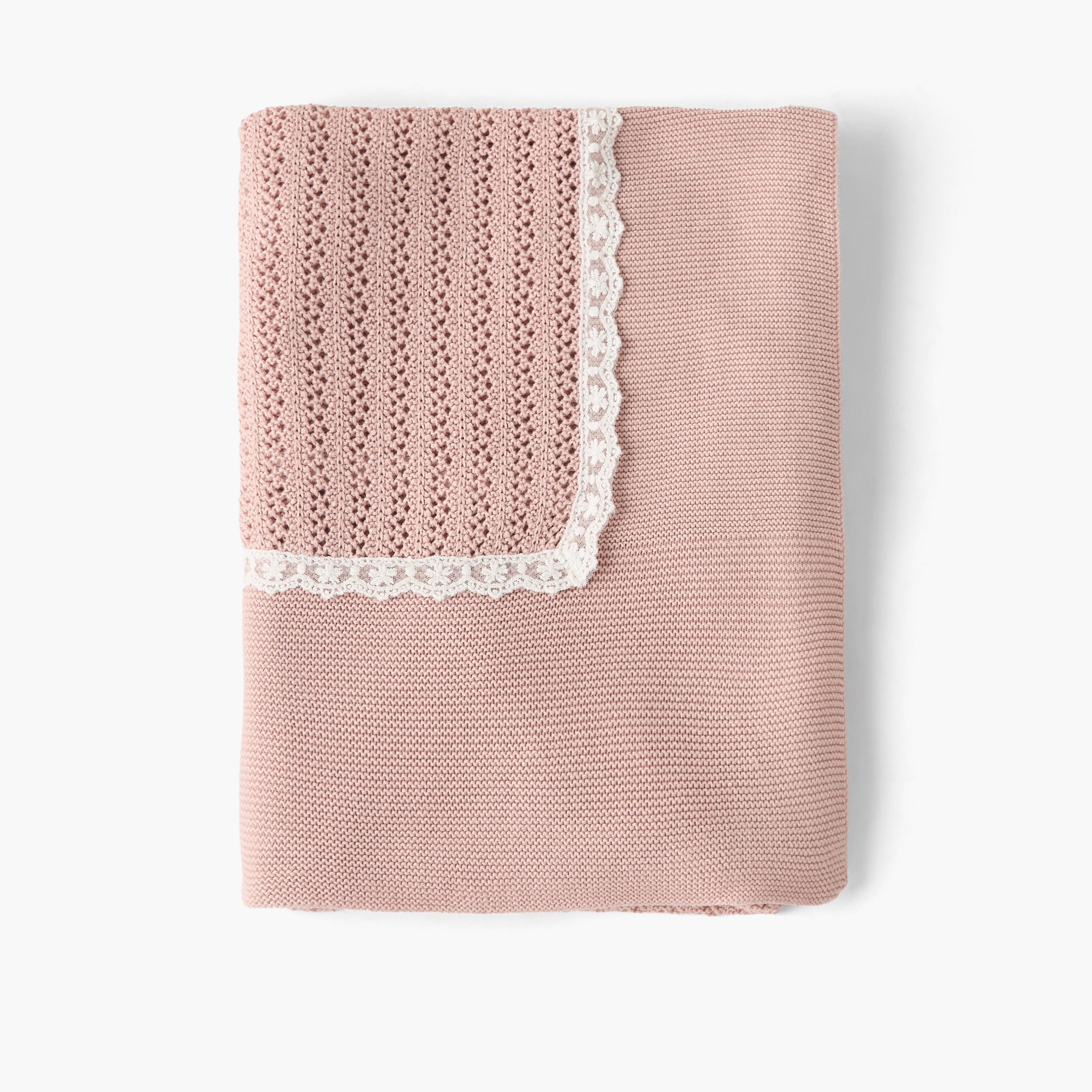 Giggles Cotton Lace Trim Blanket - 100x80 cm-baby-nursery-blanketsandswaddles-blanketsandquilts-image-3