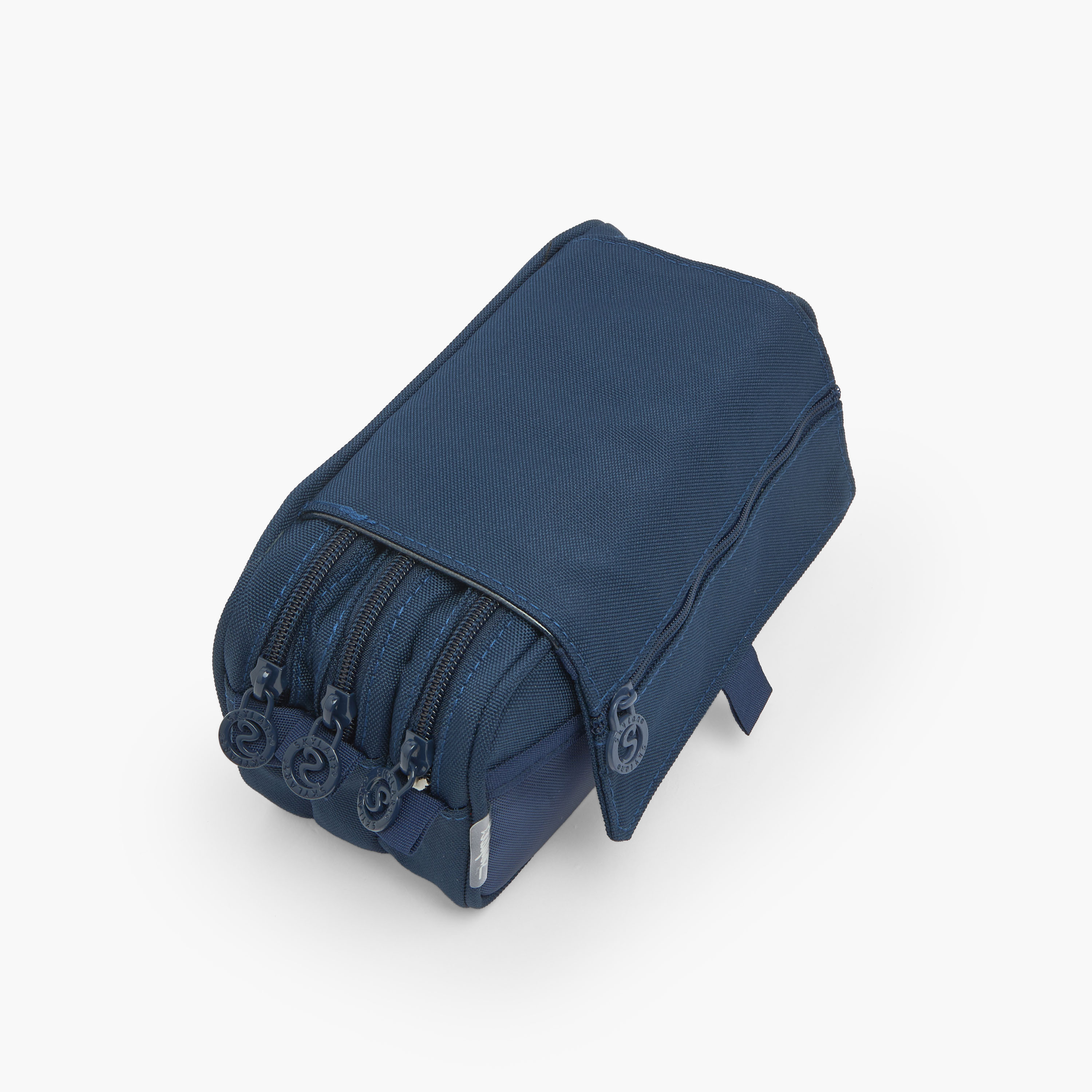 مقلمة سادة بـ 3 مساحات تخزين من سكايلر-school-stationery-pencilcases-image-2