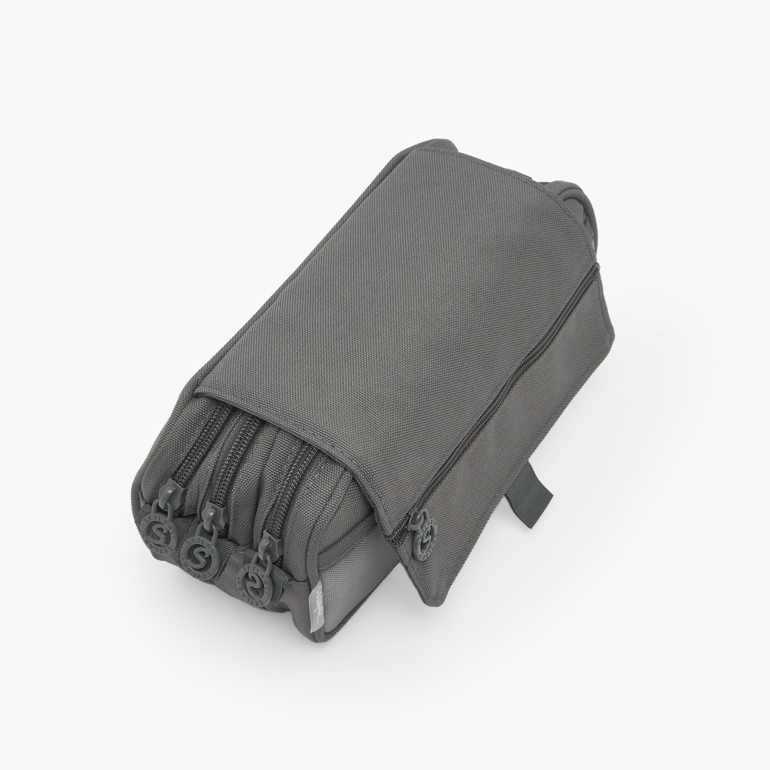 مقلمة سادة بثلاثة أقسام من سكايلار-school-stationery-pencilcases-image-2