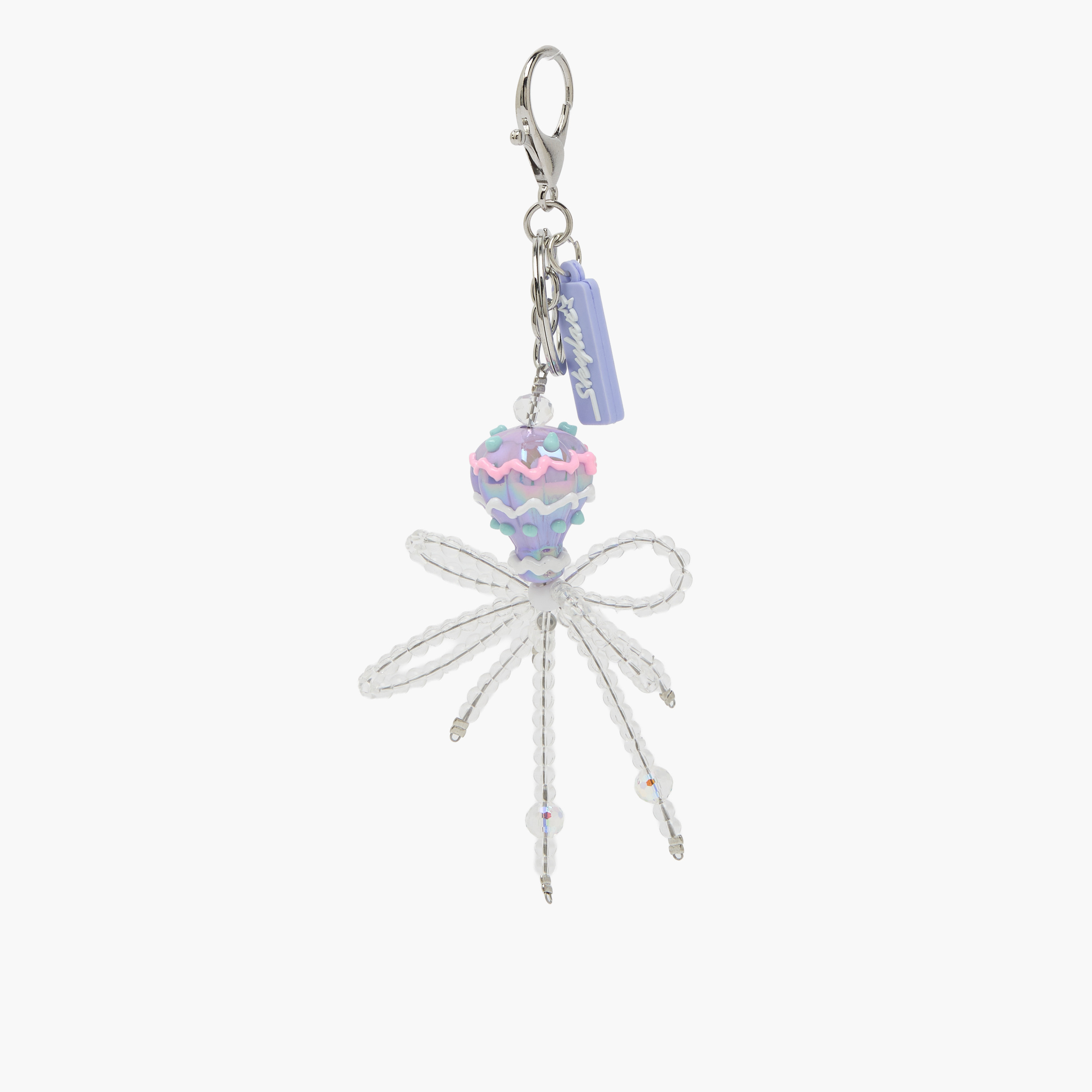 ميدالية مفاتيح بفيونكة خرز وكريستال من سكايلار-girls-accessories-keyringsandbagcharms-image-1