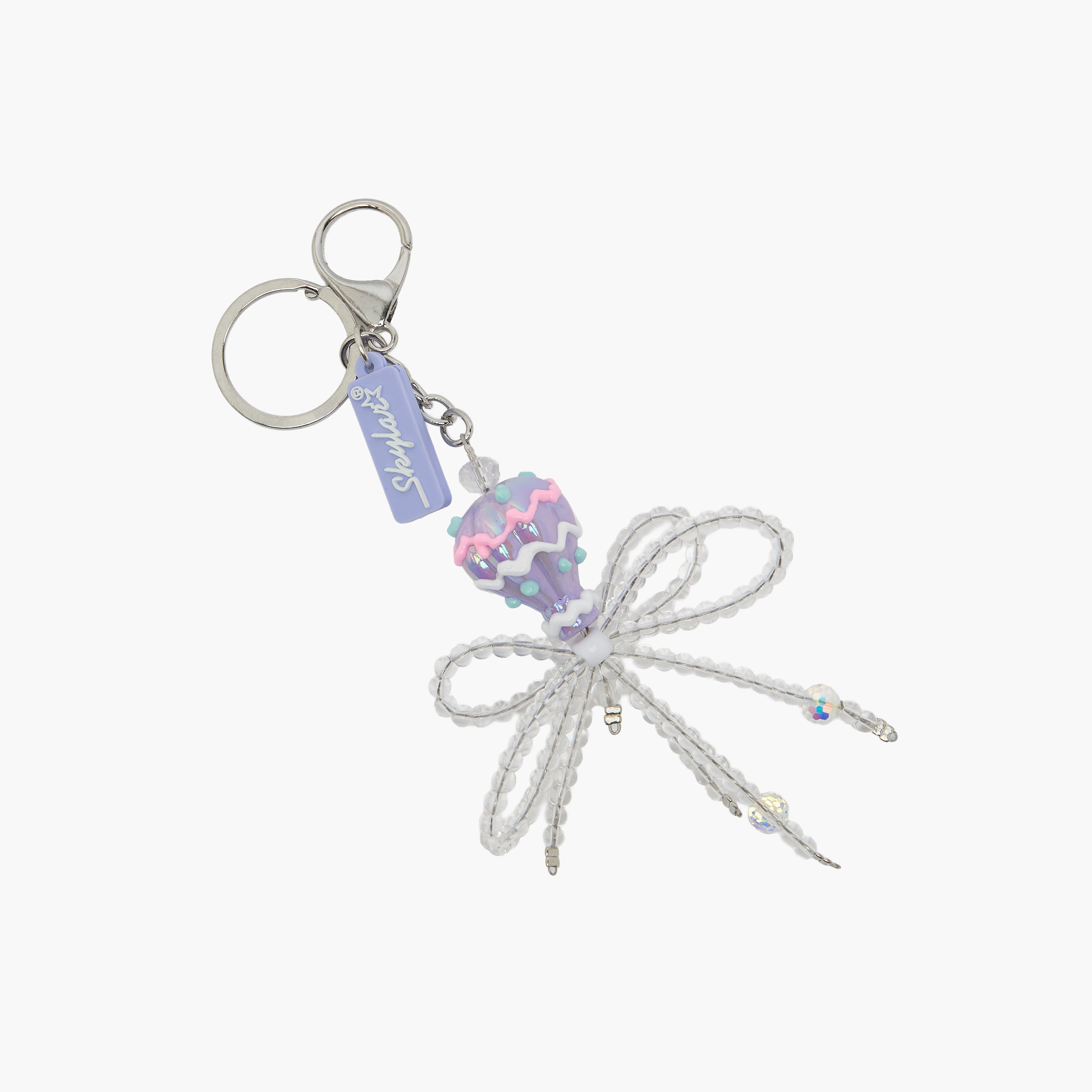 ميدالية مفاتيح بفيونكة خرز وكريستال من سكايلار-girls-accessories-keyringsandbagcharms-image-2