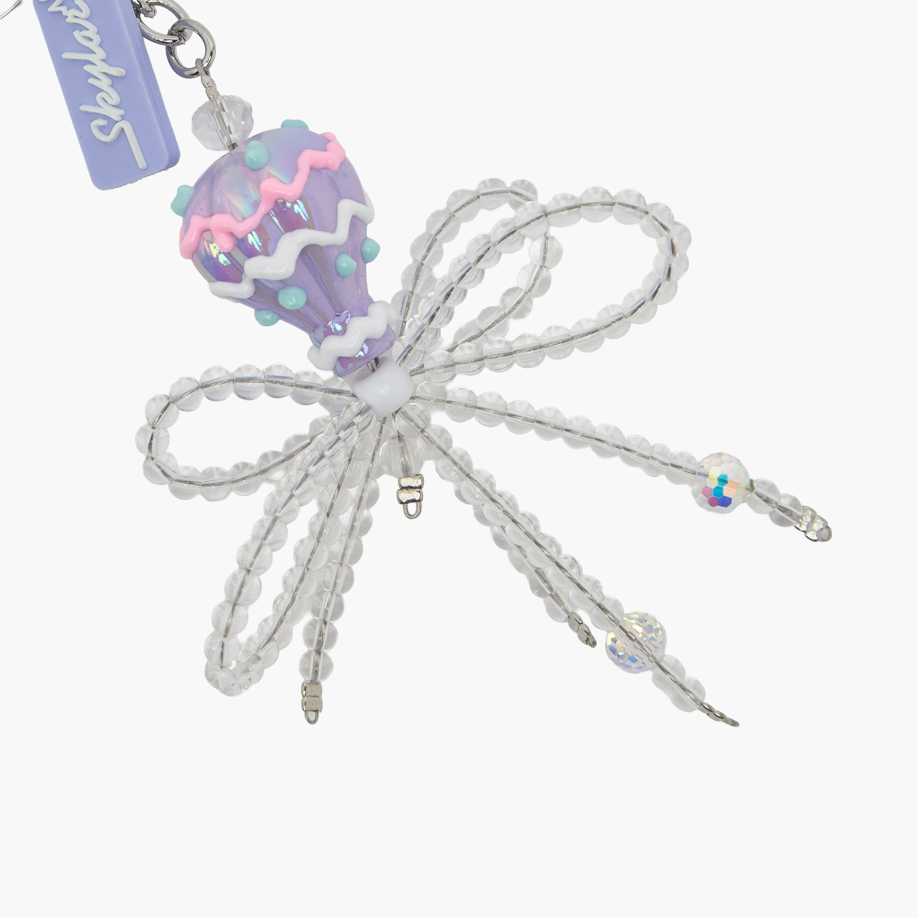 ميدالية مفاتيح بفيونكة خرز وكريستال من سكايلار-girls-accessories-keyringsandbagcharms-image-3