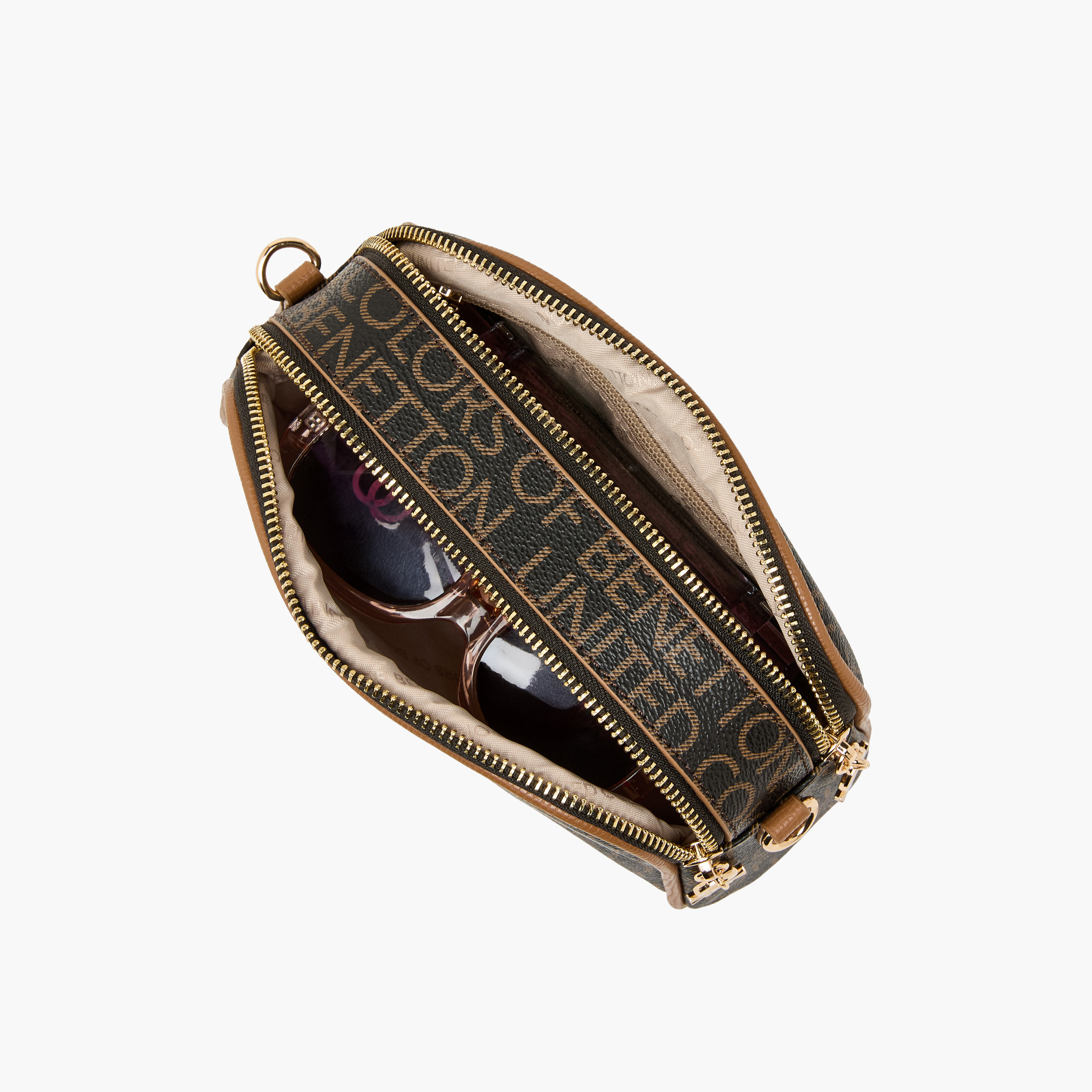 United Colors of Benetton Monogram Print Crossbody Bag with Detachable Pouch-women-bagsandwallets-handbags-image-10